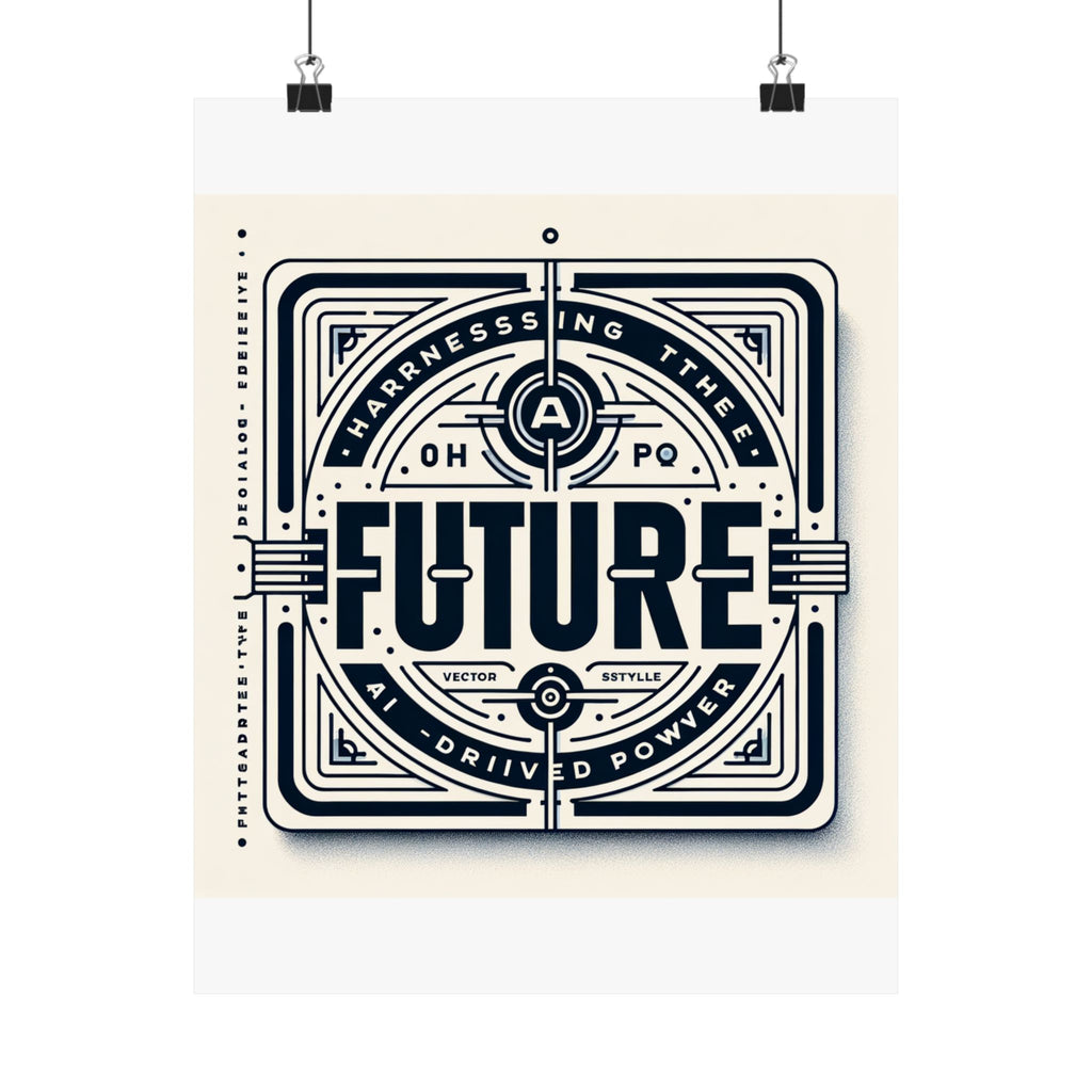 Futuristic AI Energy Power Poster