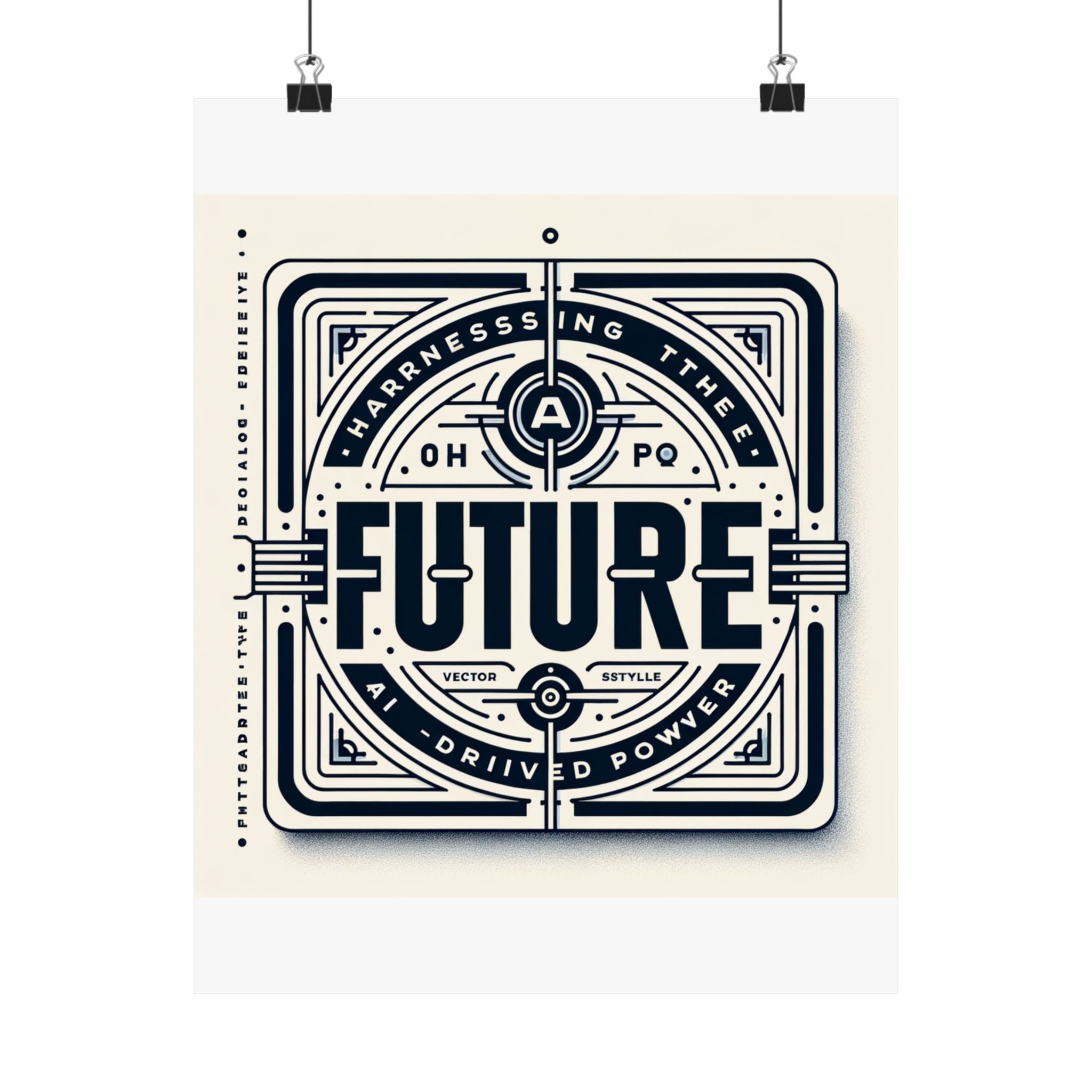 Futuristic AI Energy Power Poster