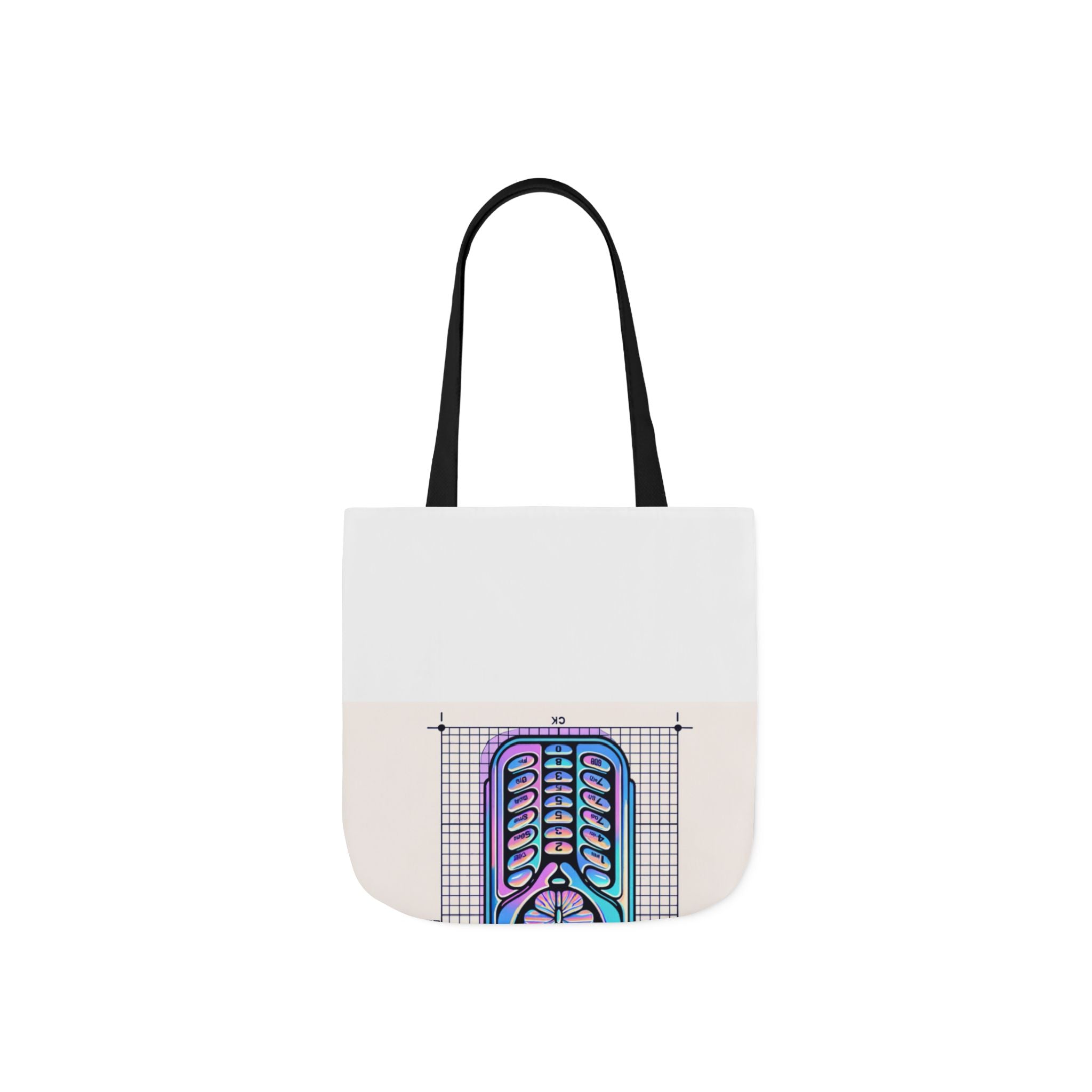 Holographic Y2K Flip Phone Tote Bag
