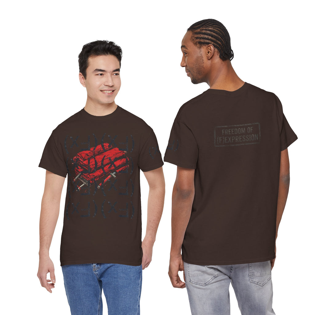 Happy Dynamite Tee — "Cue the Music" Expressive Graphic T-Shirt Unisex