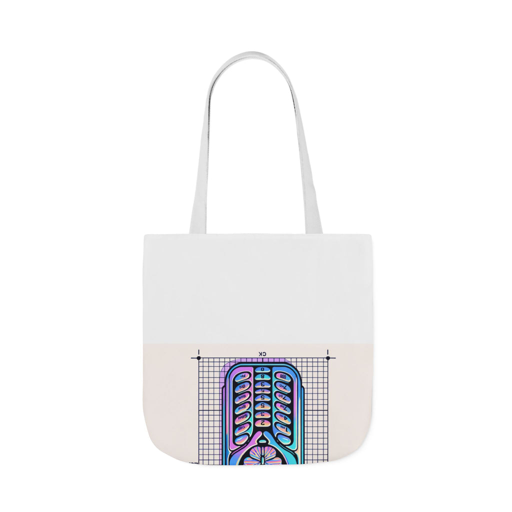 Holographic Y2K Flip Phone Tote Bag