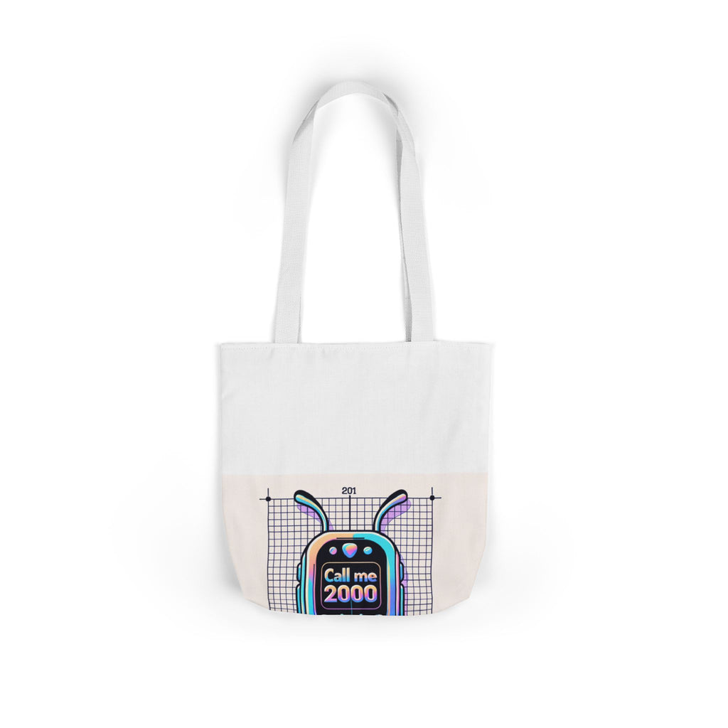 Holographic Y2K Flip Phone Tote Bag