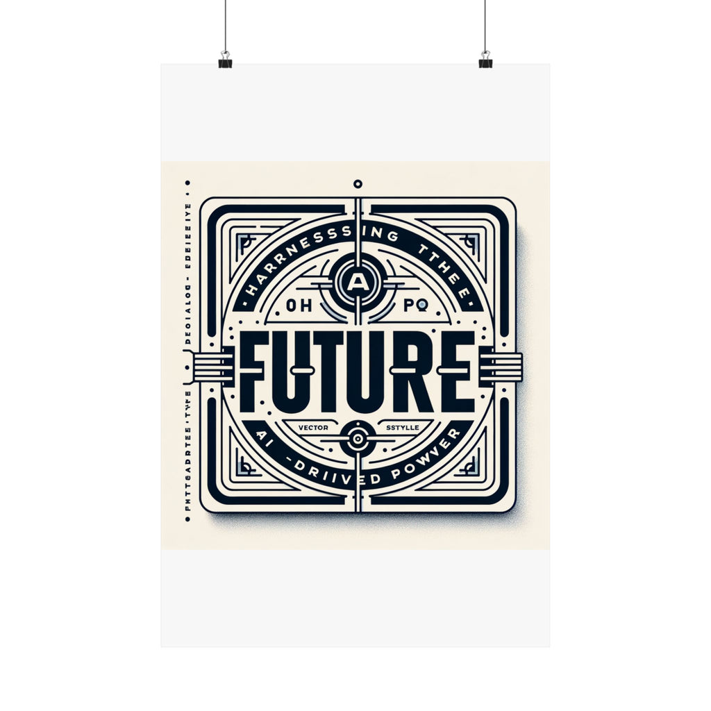 Futuristic AI Energy Power Poster