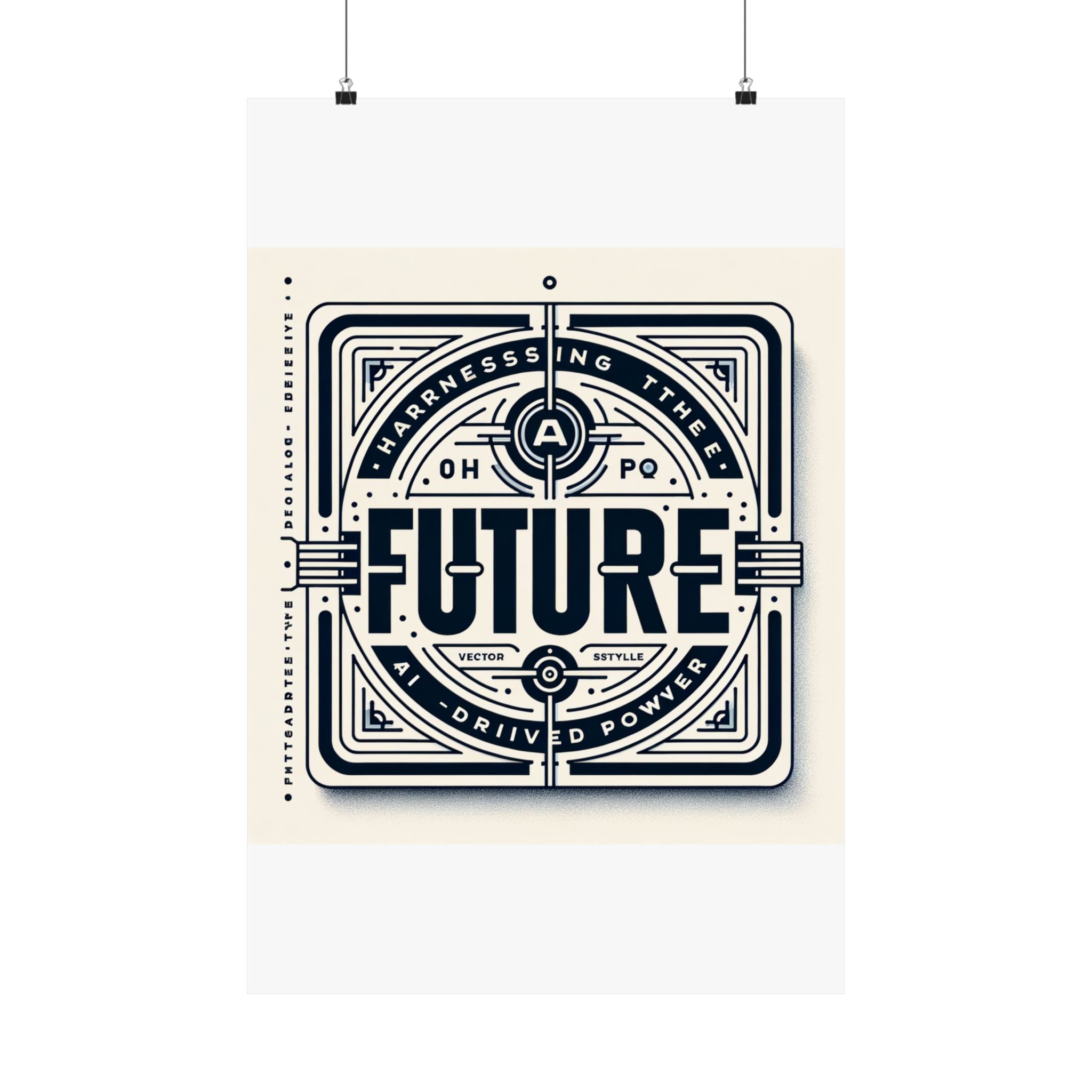 Futuristic AI Energy Power Poster