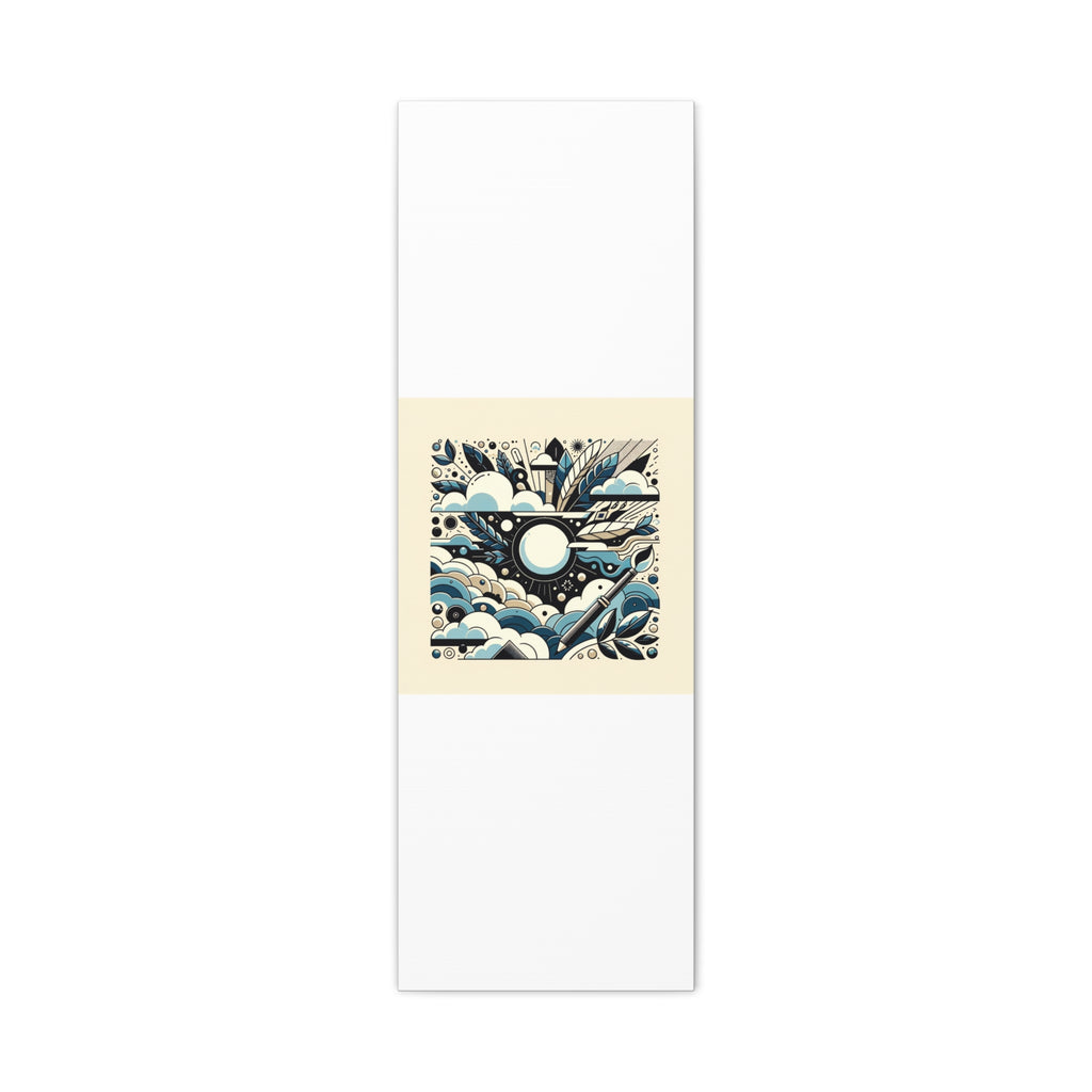Organic Curves Matte Canvas Wall Art — Calming Office Decor