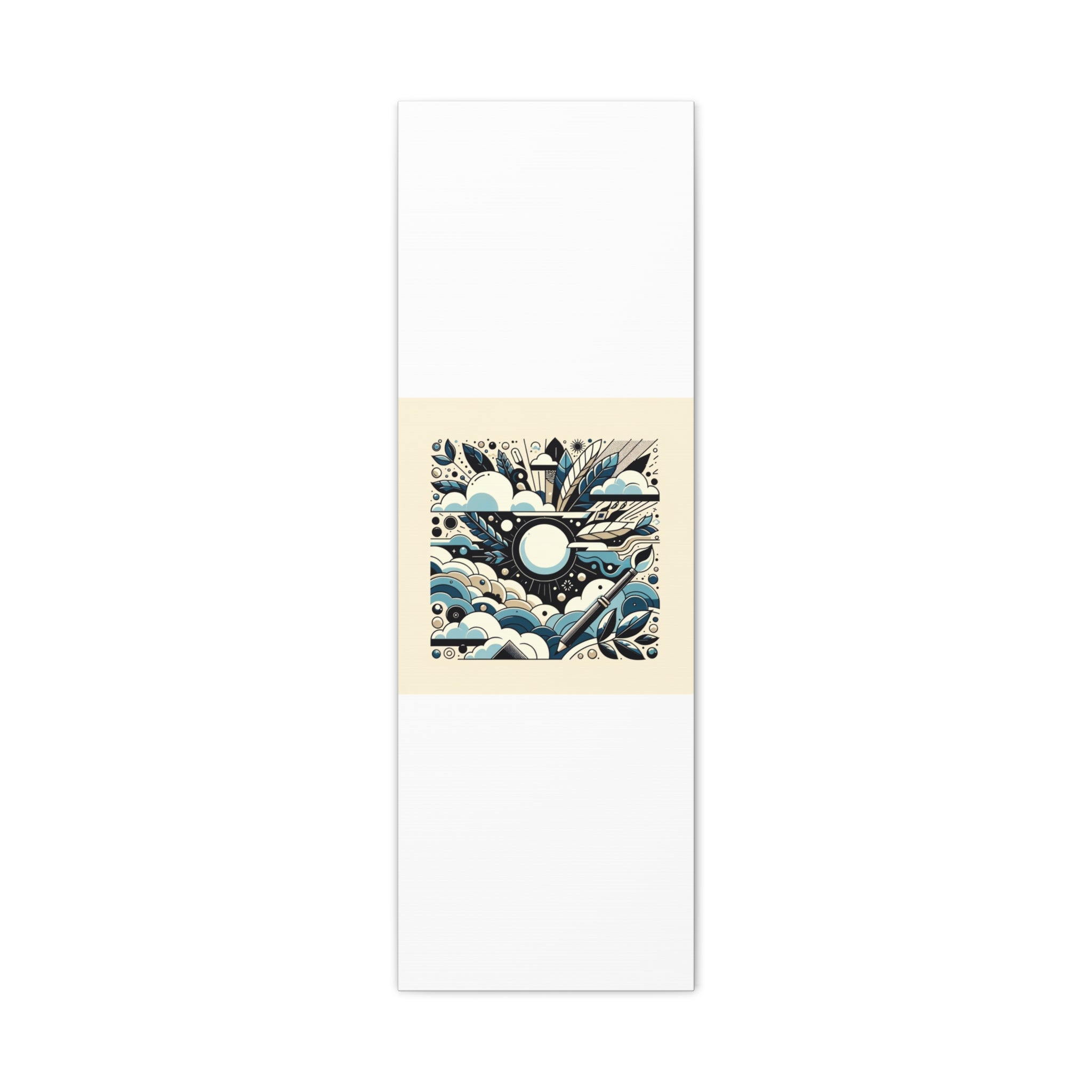 Organic Curves Matte Canvas Wall Art — Calming Office Decor