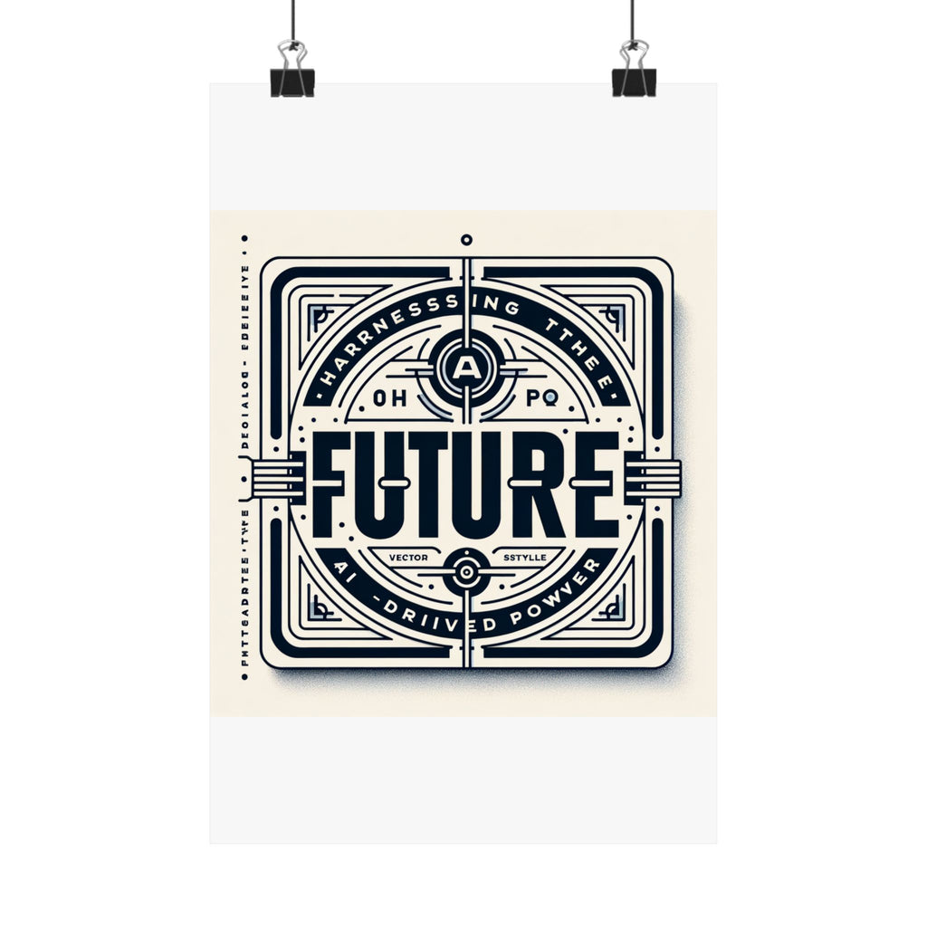 Futuristic AI Energy Power Poster