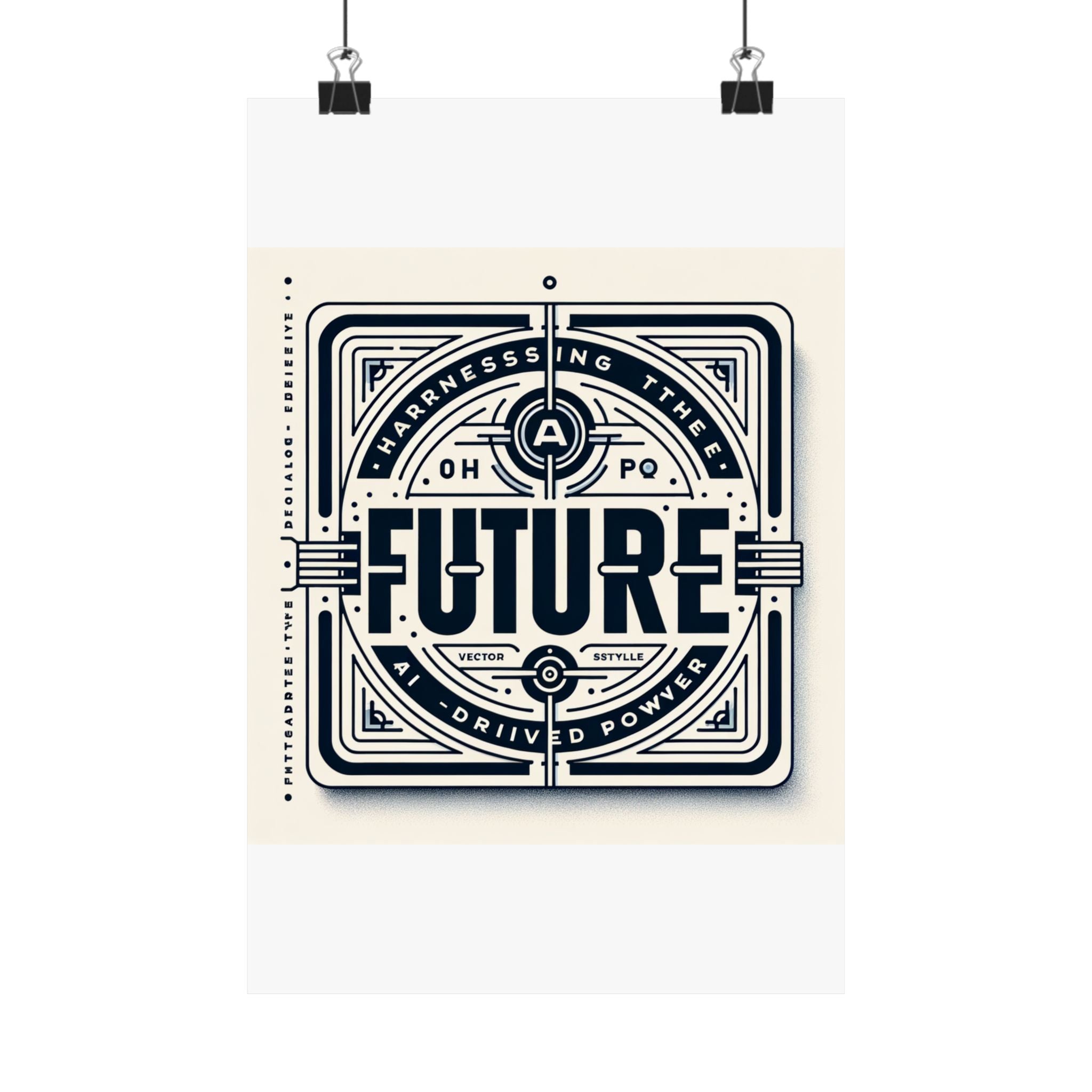Futuristic AI Energy Power Poster