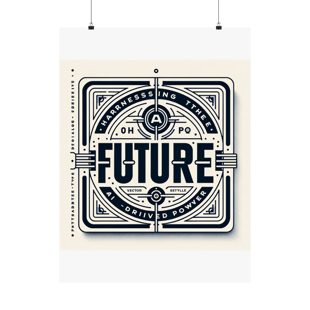 Futuristic AI Energy Power Poster