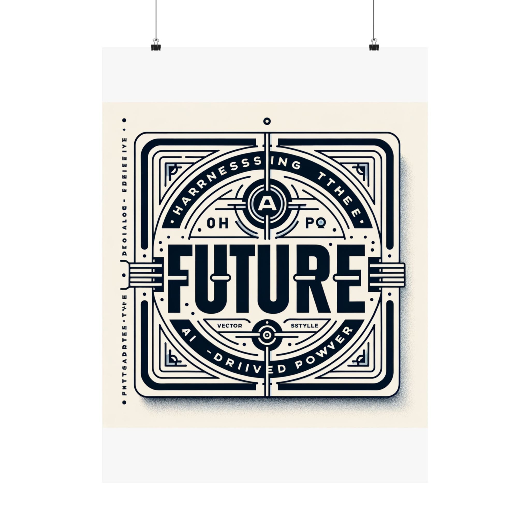 Futuristic AI Energy Power Poster