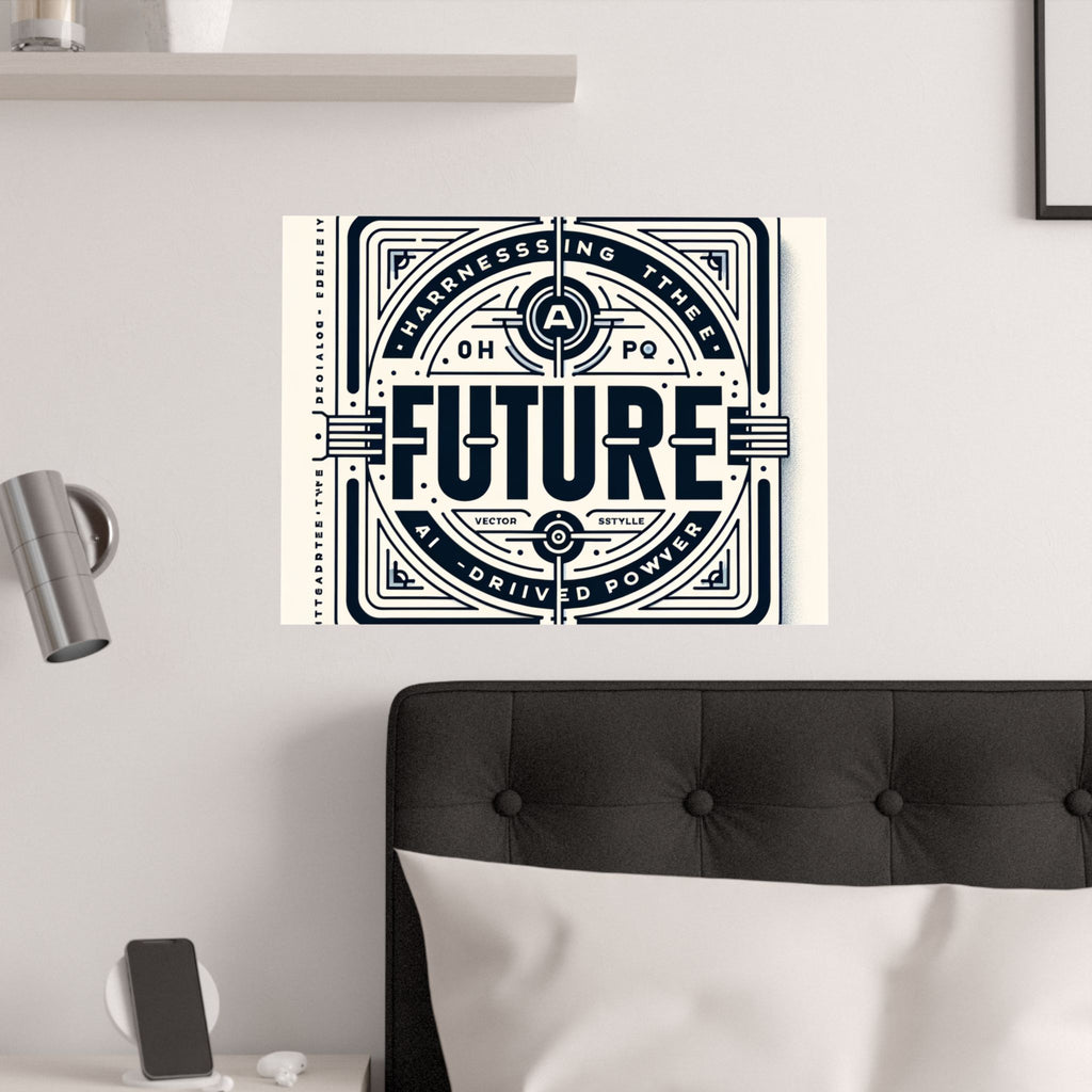 Futuristic AI Energy Power Poster