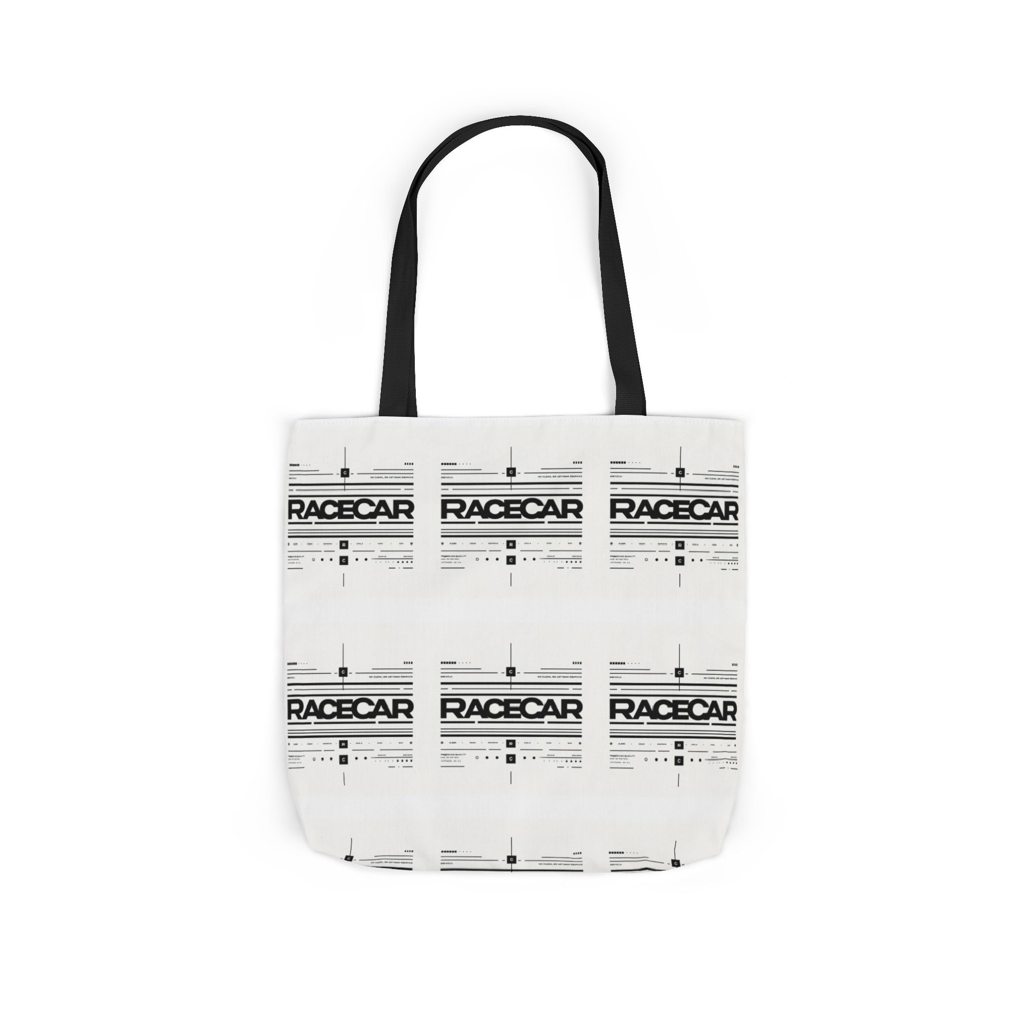 Minimalist '/Racecar' Tote Bag - Modern Design