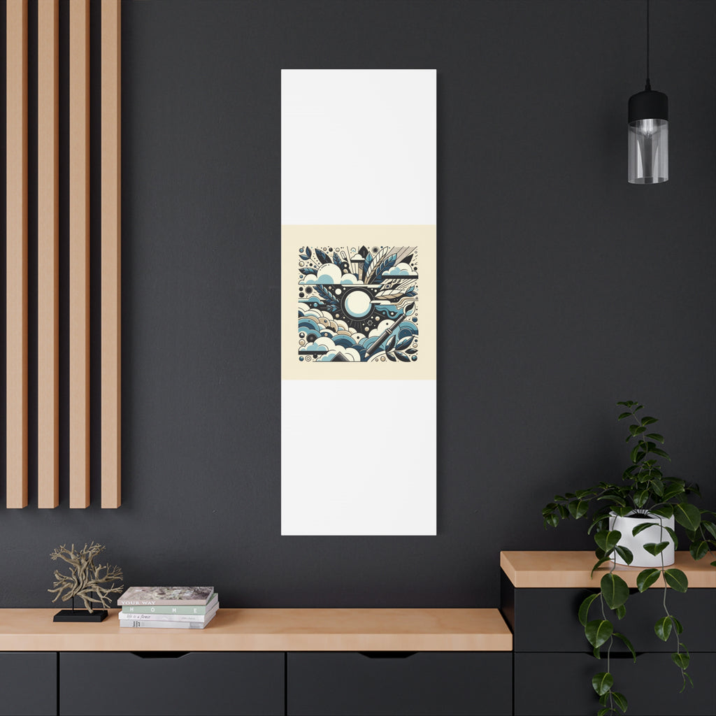 Organic Curves Matte Canvas Wall Art — Calming Office Decor
