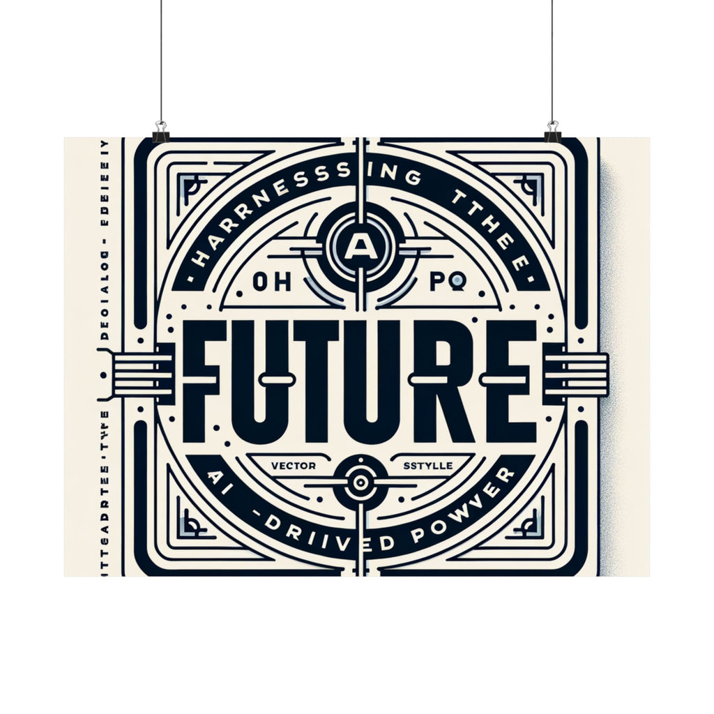 Futuristic AI Energy Power Poster