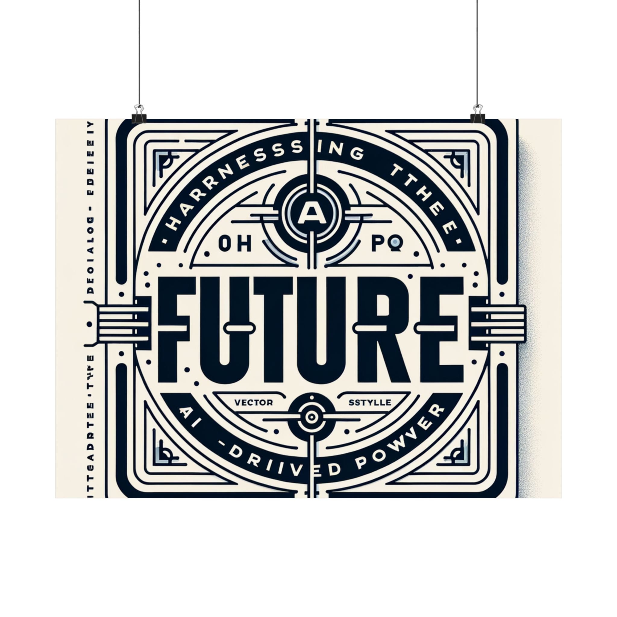 Futuristic AI Energy Power Poster