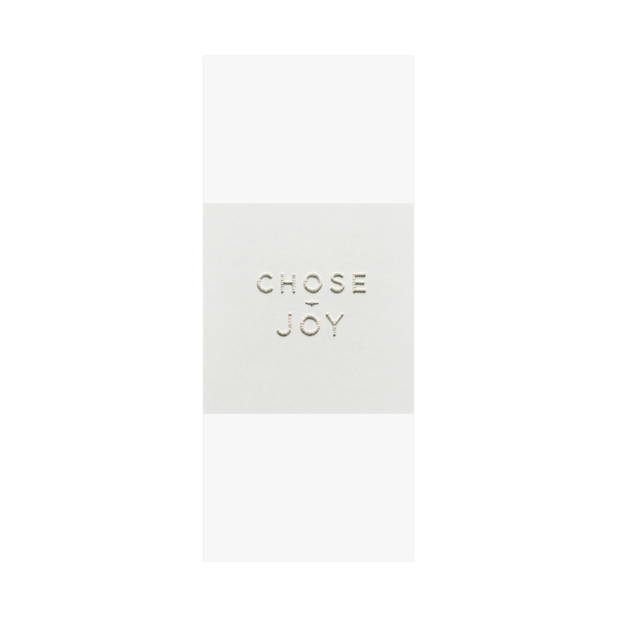 Minimalist Embroidered Text Poster