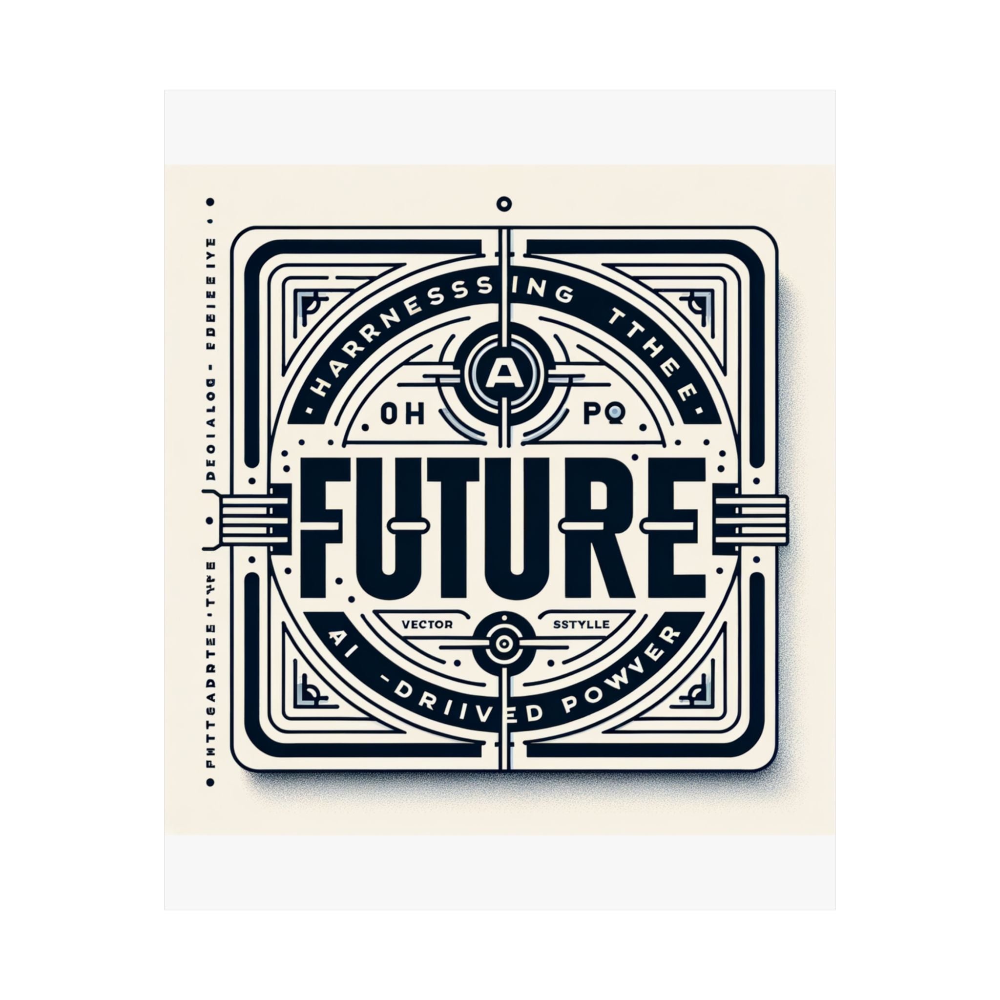 Futuristic AI Energy Power Poster