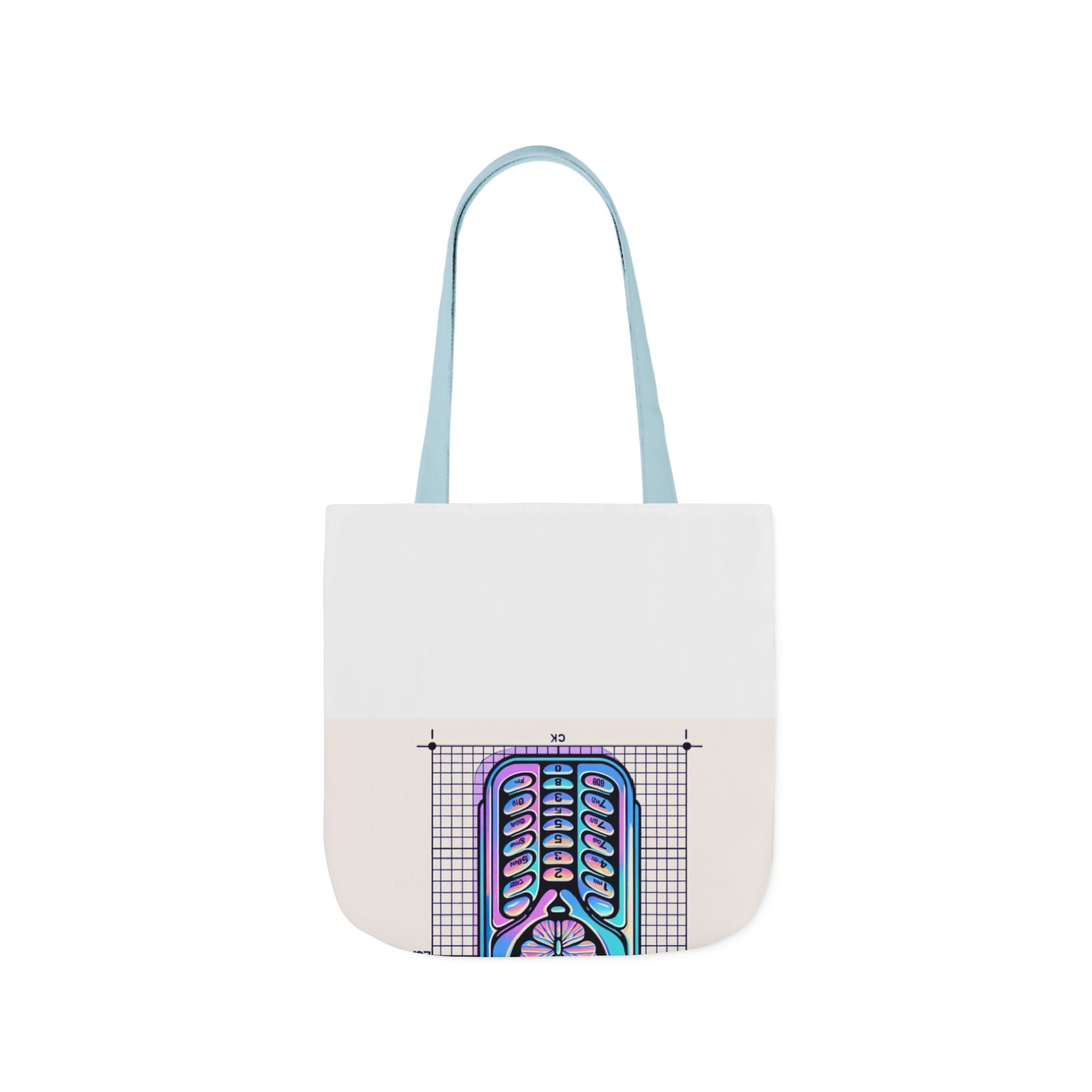Holographic Y2K Flip Phone Tote Bag