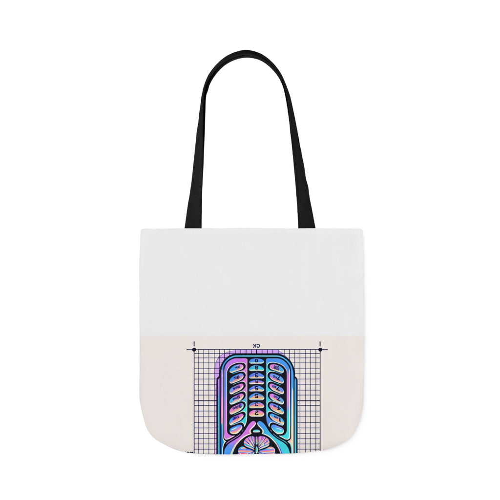 Holographic Y2K Flip Phone Tote Bag