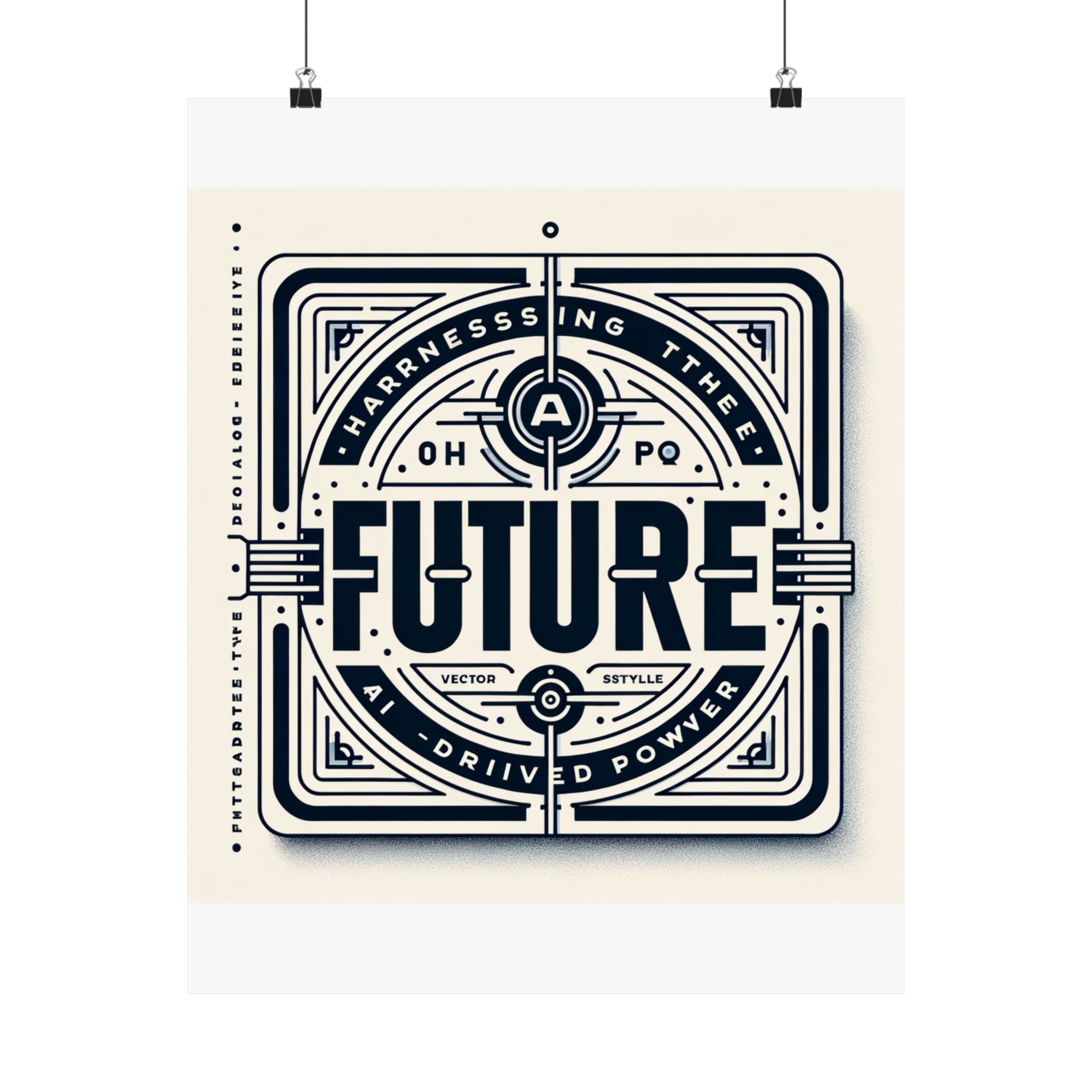 Futuristic AI Energy Power Poster