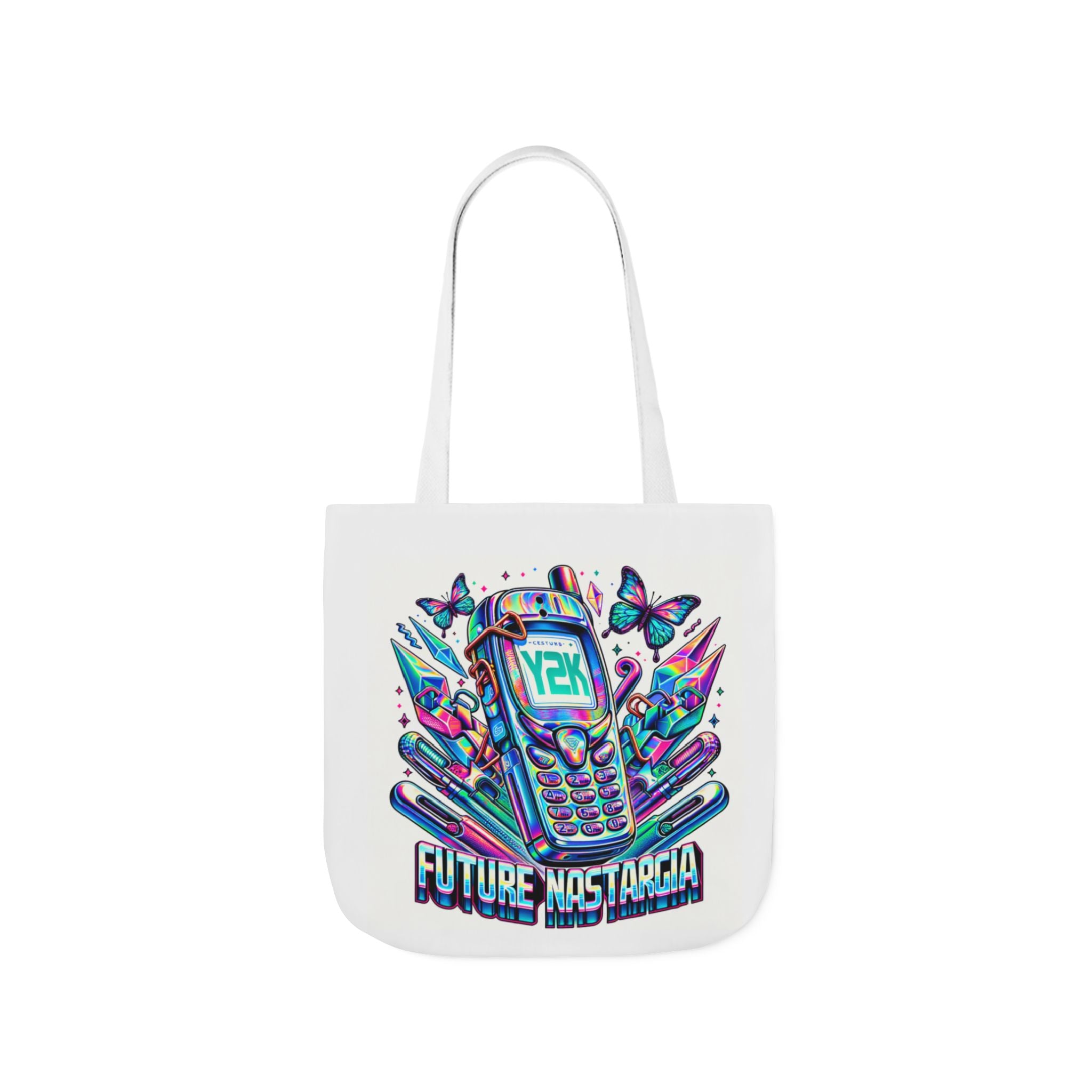 Y2K Nostalgia Tech Tote Bag – Retro Chic