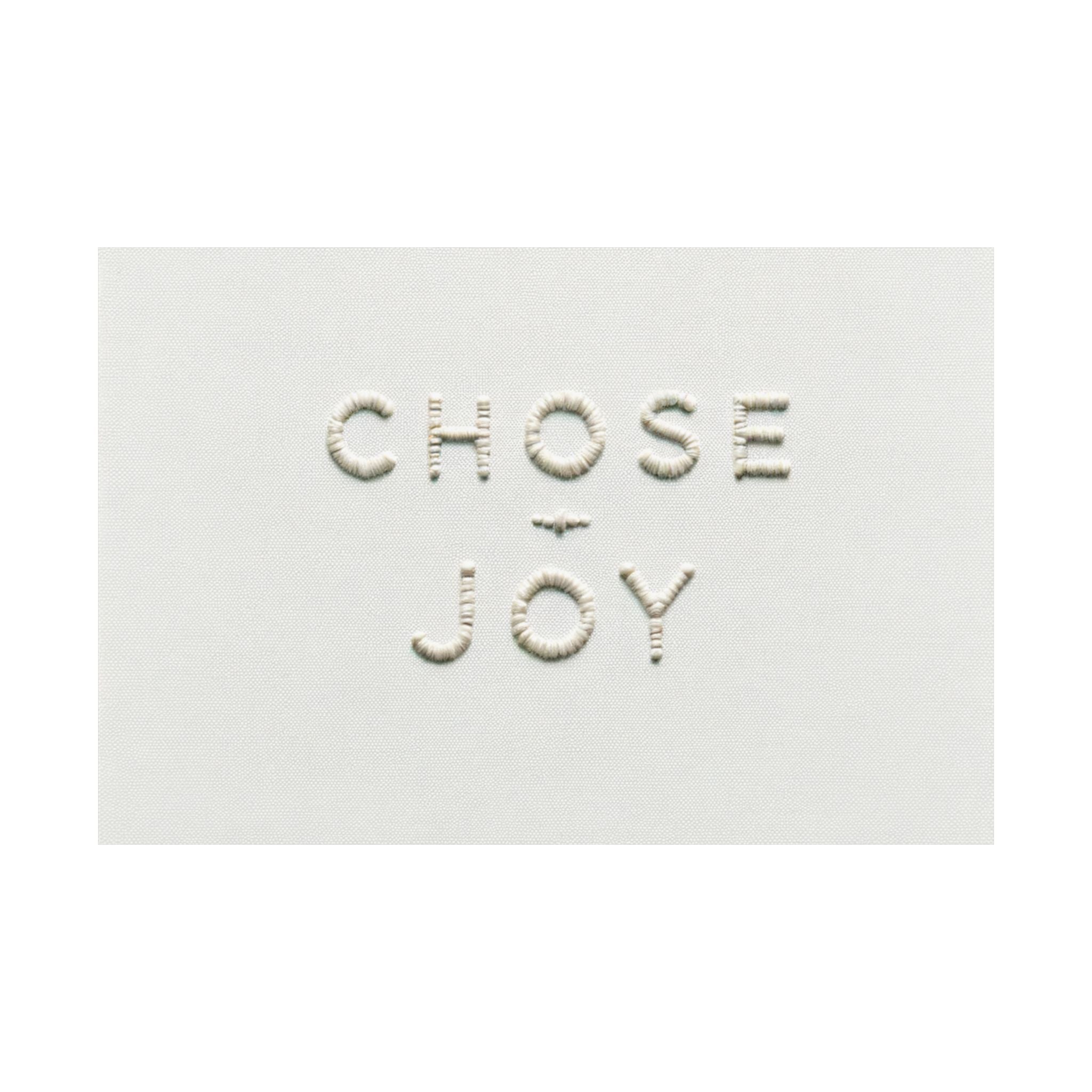 Minimalist Embroidered Text Poster
