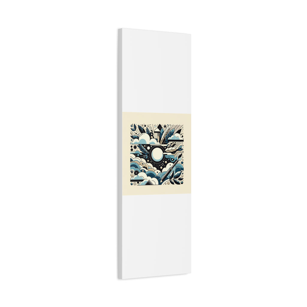 Organic Curves Matte Canvas Wall Art — Calming Office Decor