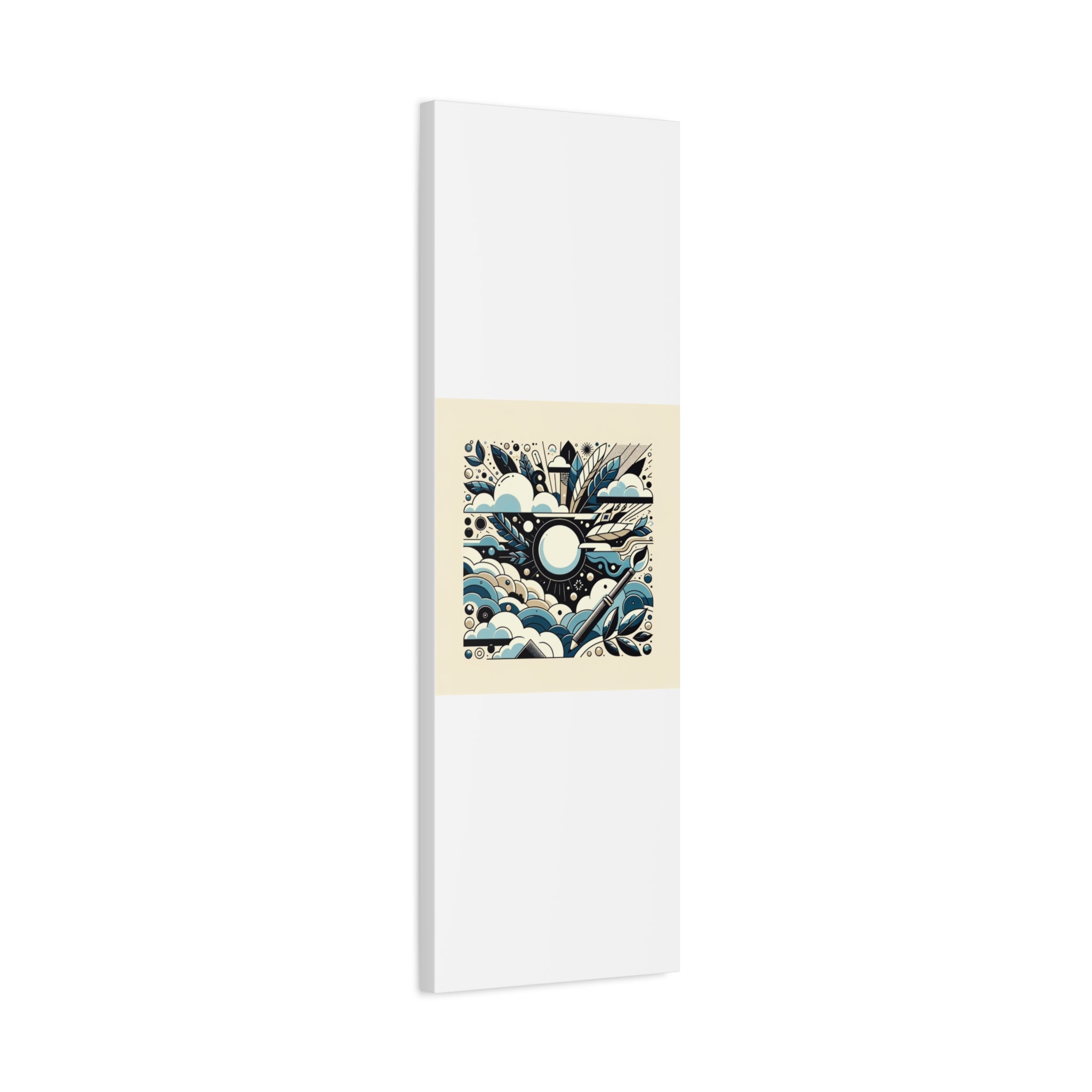 Organic Curves Matte Canvas Wall Art — Calming Office Decor