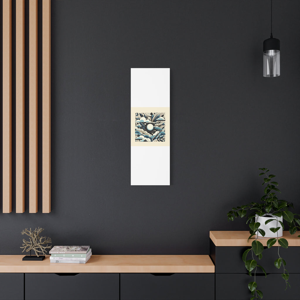 Organic Curves Matte Canvas Wall Art — Calming Office Decor