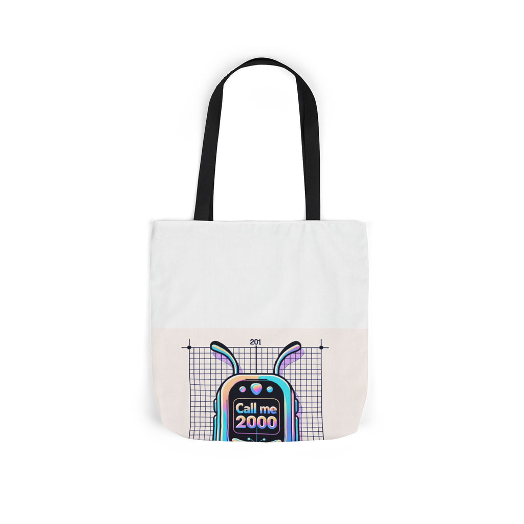 Holographic Y2K Flip Phone Tote Bag