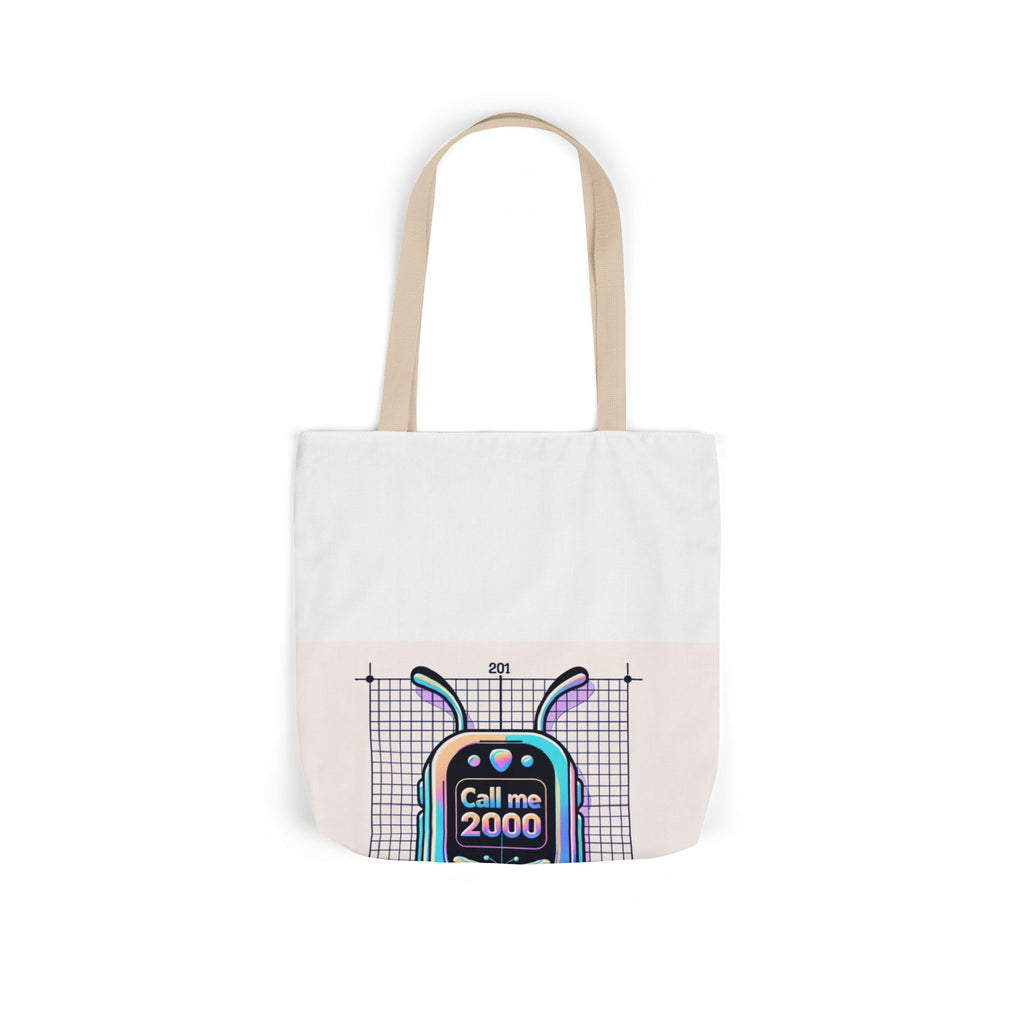 Holographic Y2K Flip Phone Tote Bag