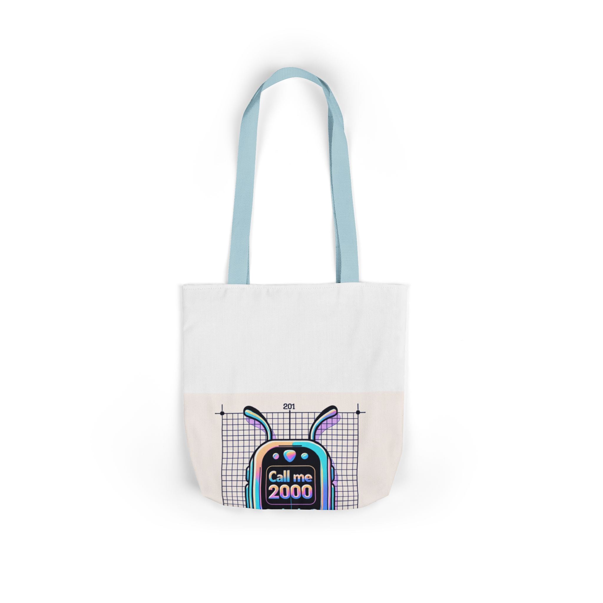 Holographic Y2K Flip Phone Tote Bag