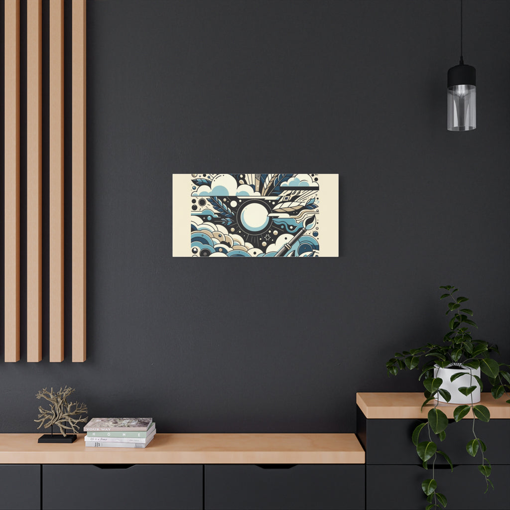 Organic Curves Matte Canvas Wall Art — Calming Office Decor