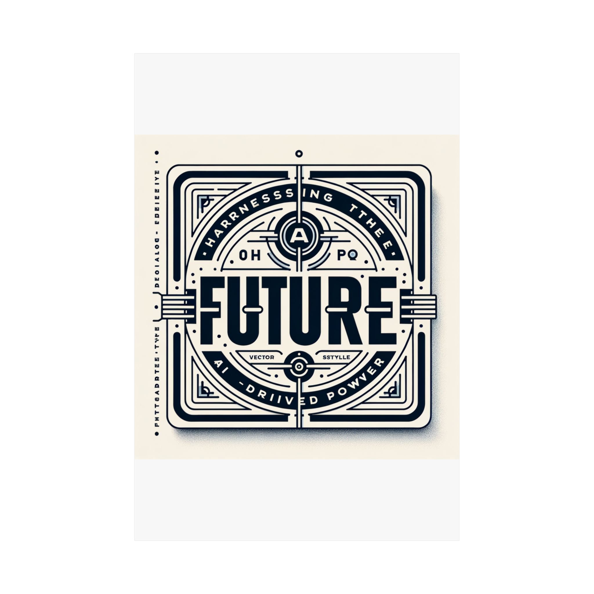 Futuristic AI Energy Power Poster