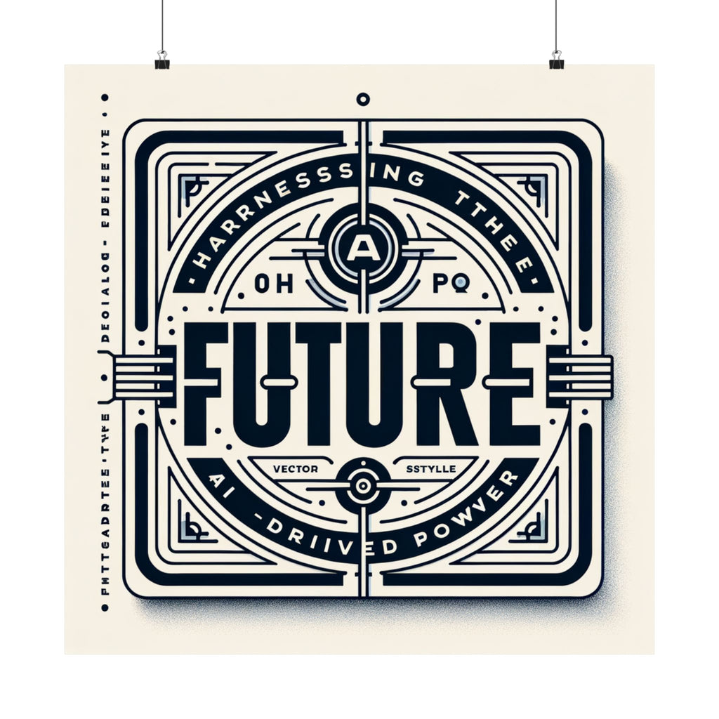 Futuristic AI Energy Power Poster