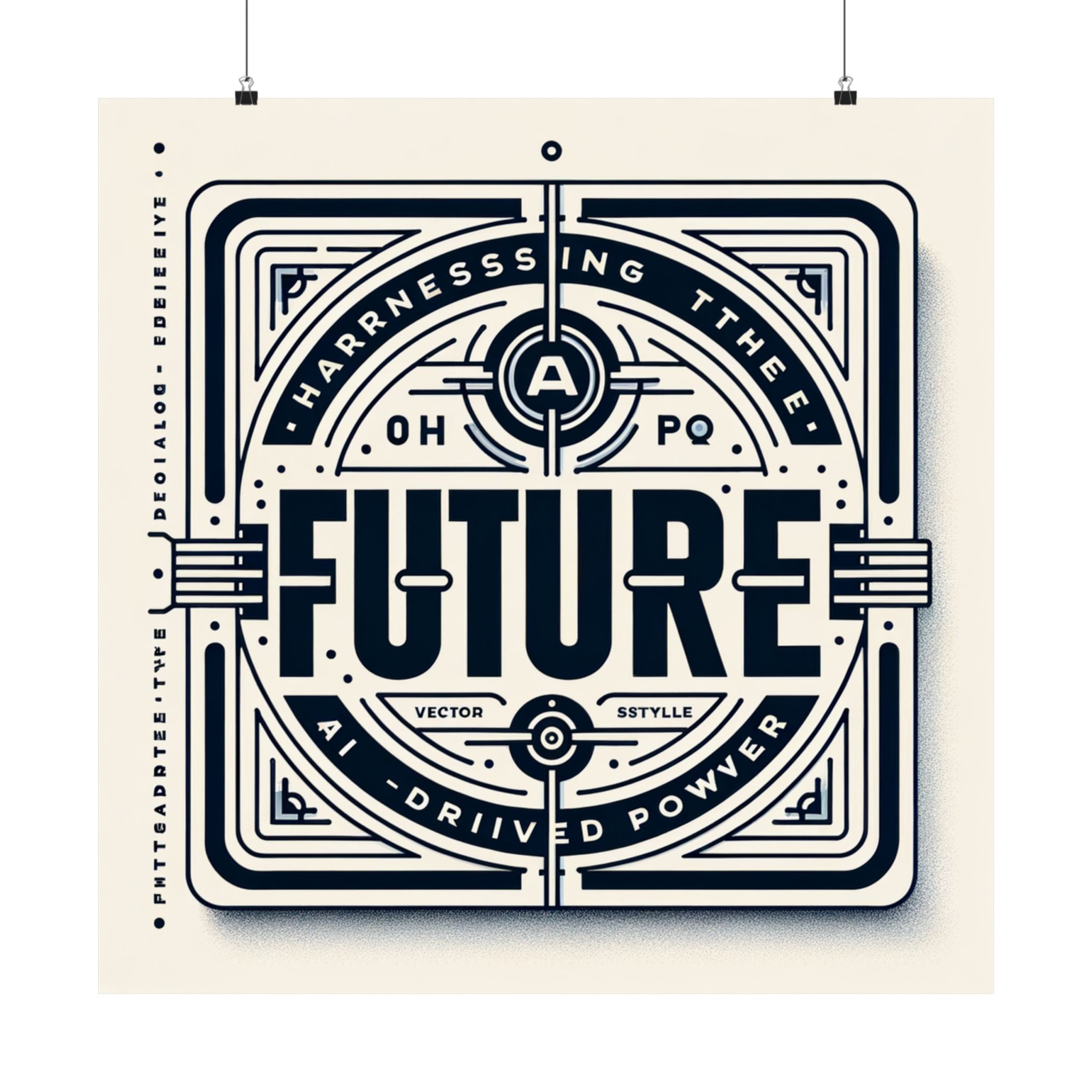 Futuristic AI Energy Power Poster