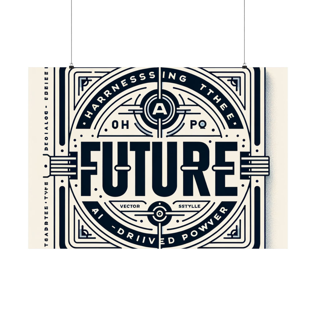 Futuristic AI Energy Power Poster