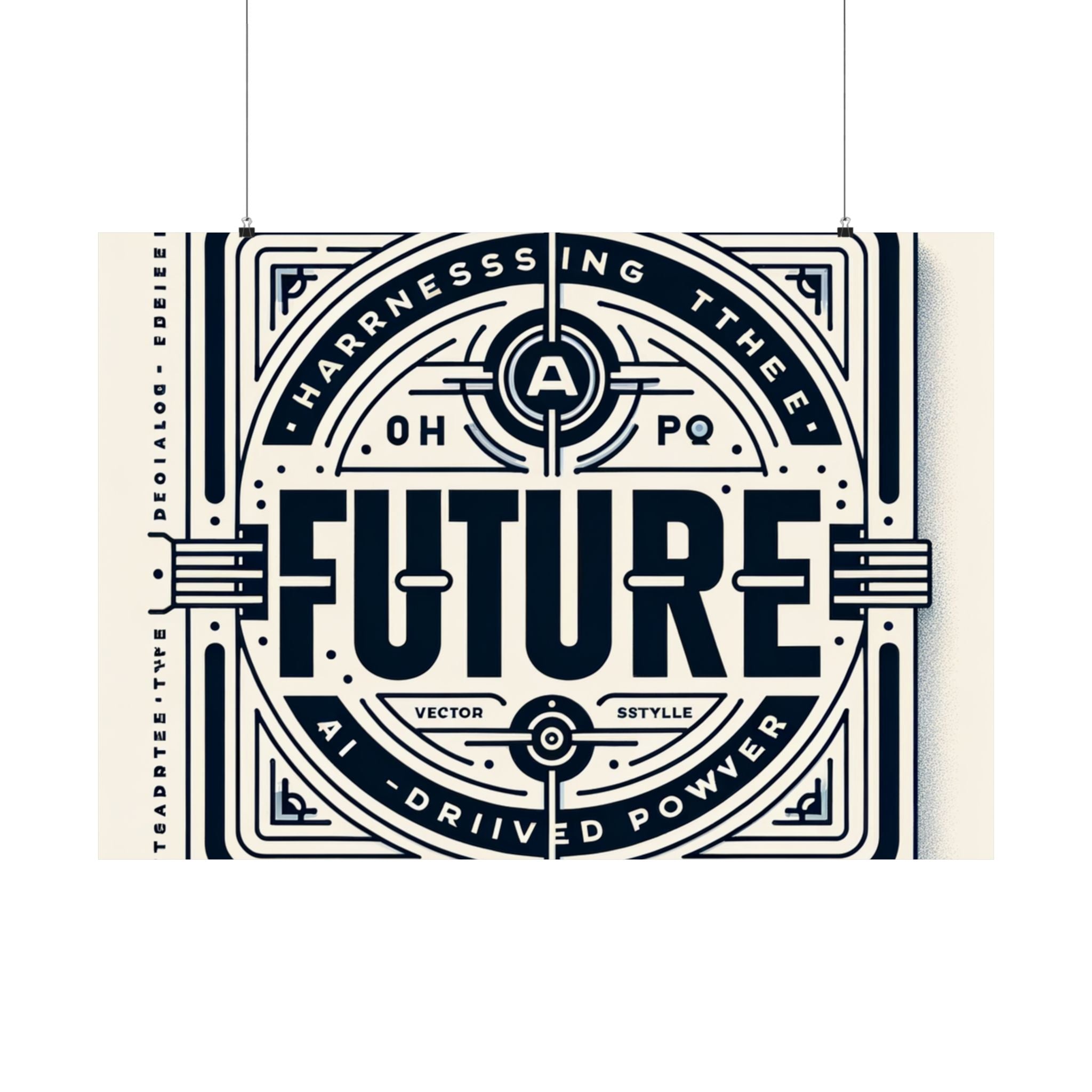 Futuristic AI Energy Power Poster