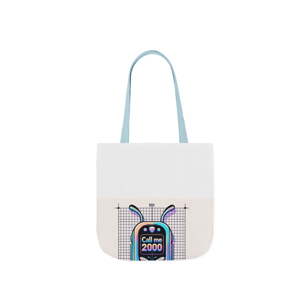 Holographic Y2K Flip Phone Tote Bag