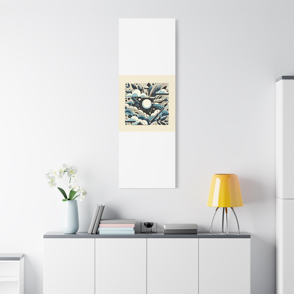 Organic Curves Matte Canvas Wall Art — Calming Office Decor