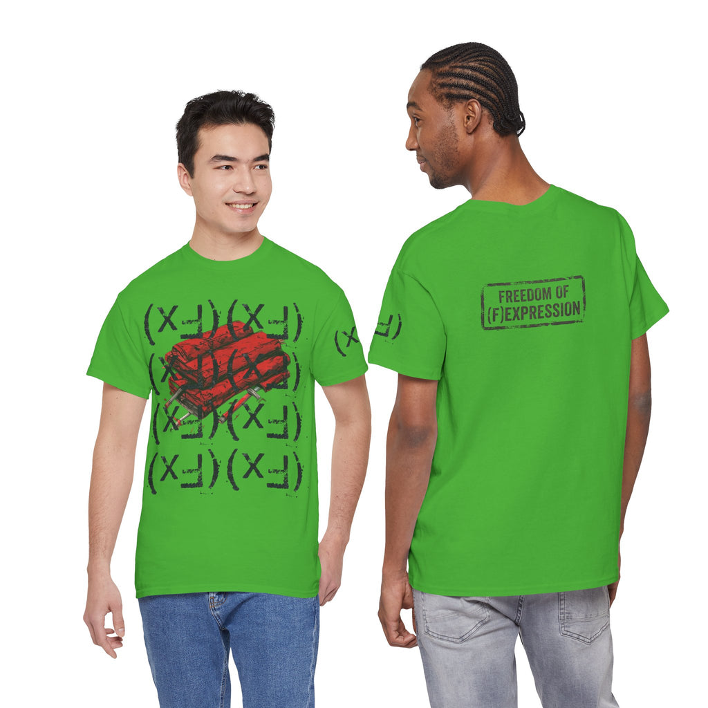 Happy Dynamite Tee — "Cue the Music" Expressive Graphic T-Shirt Unisex