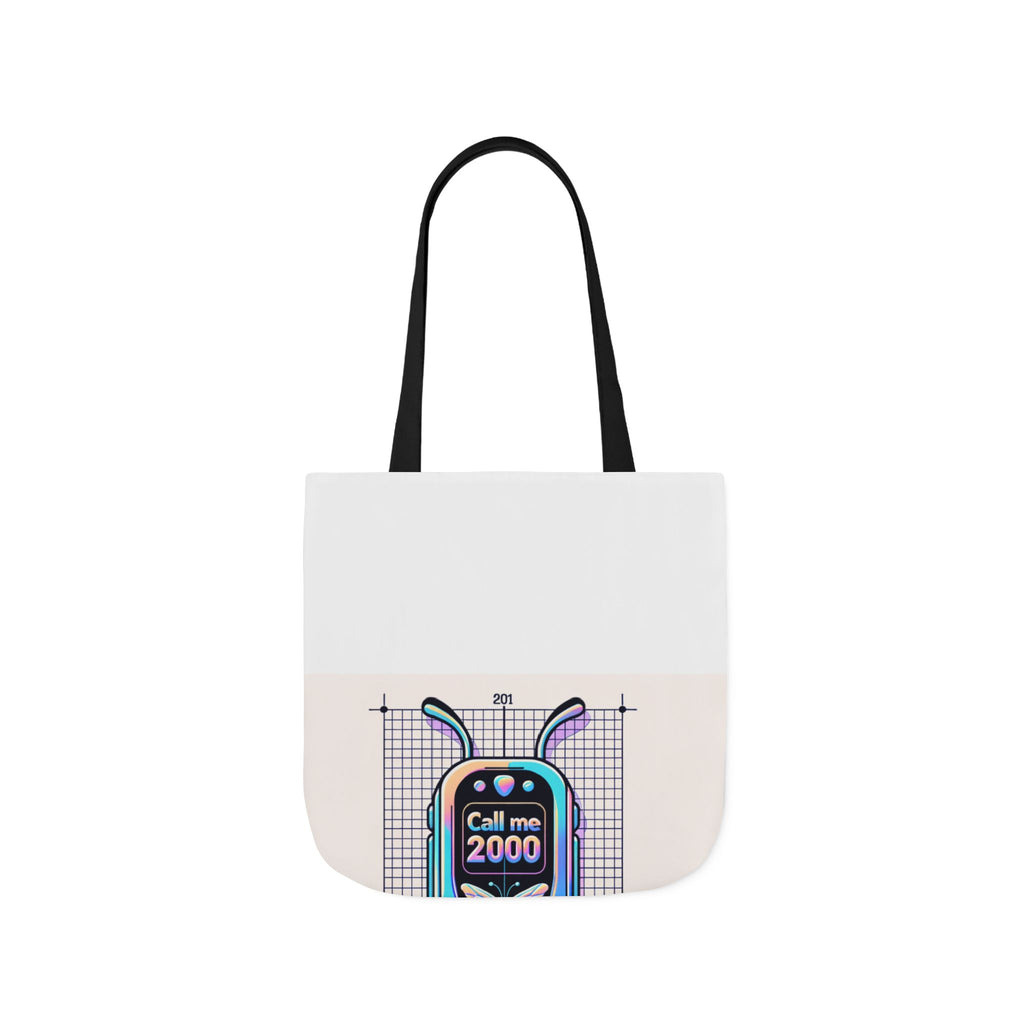 Holographic Y2K Flip Phone Tote Bag