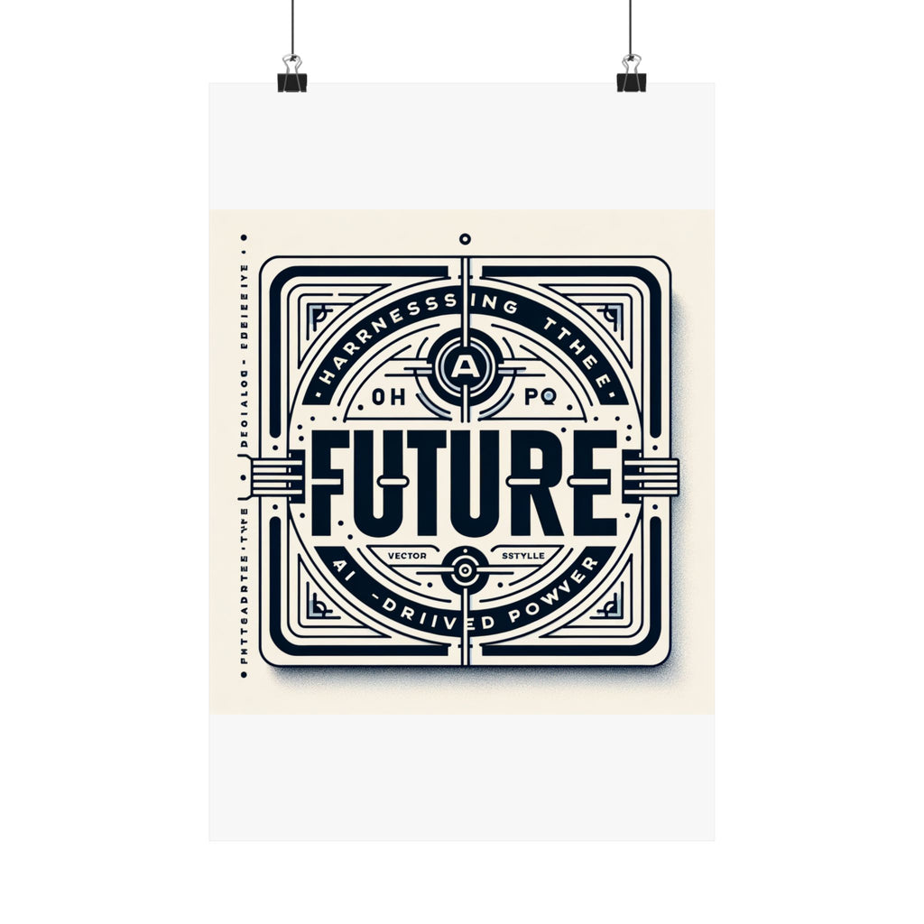 Futuristic AI Energy Power Poster