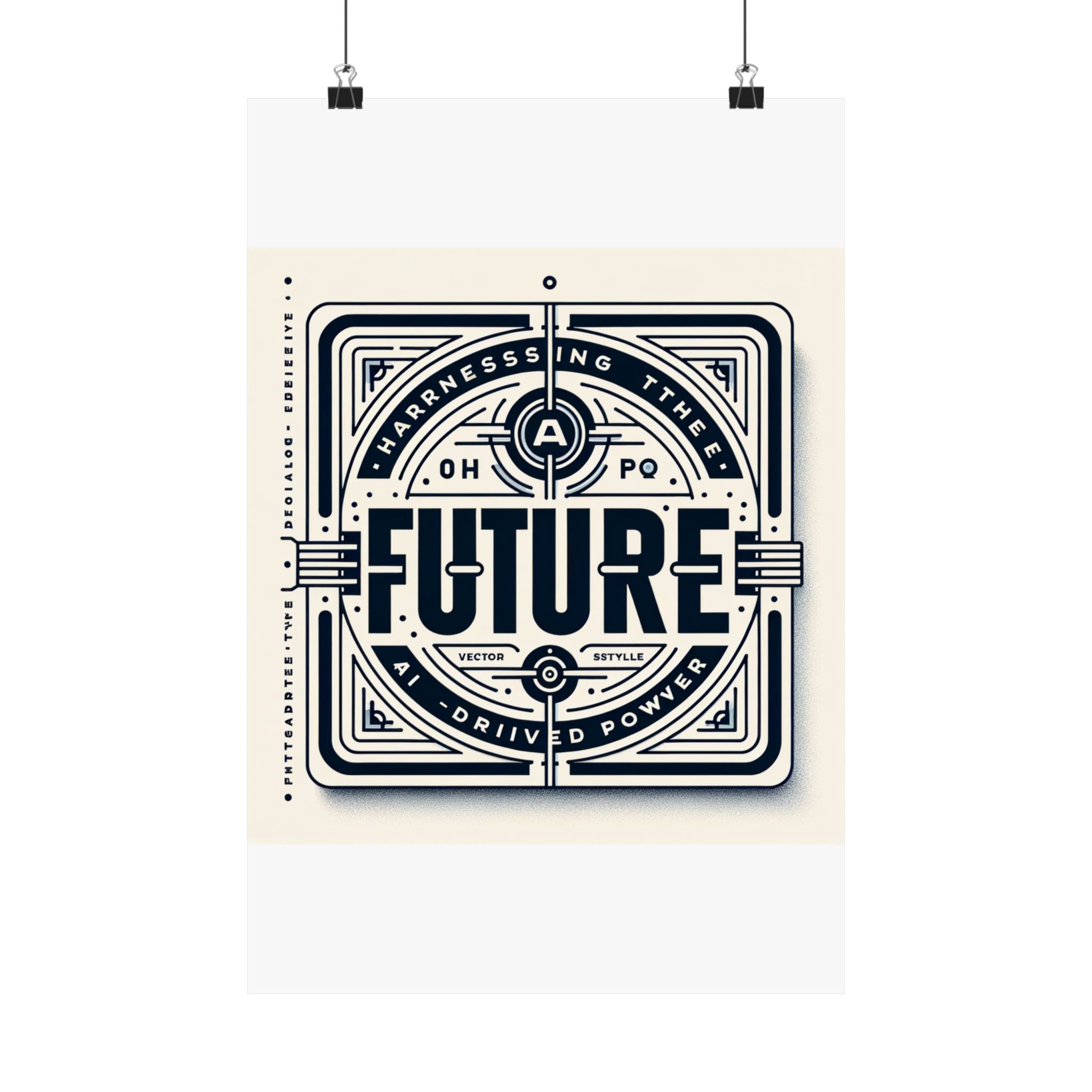 Futuristic AI Energy Power Poster