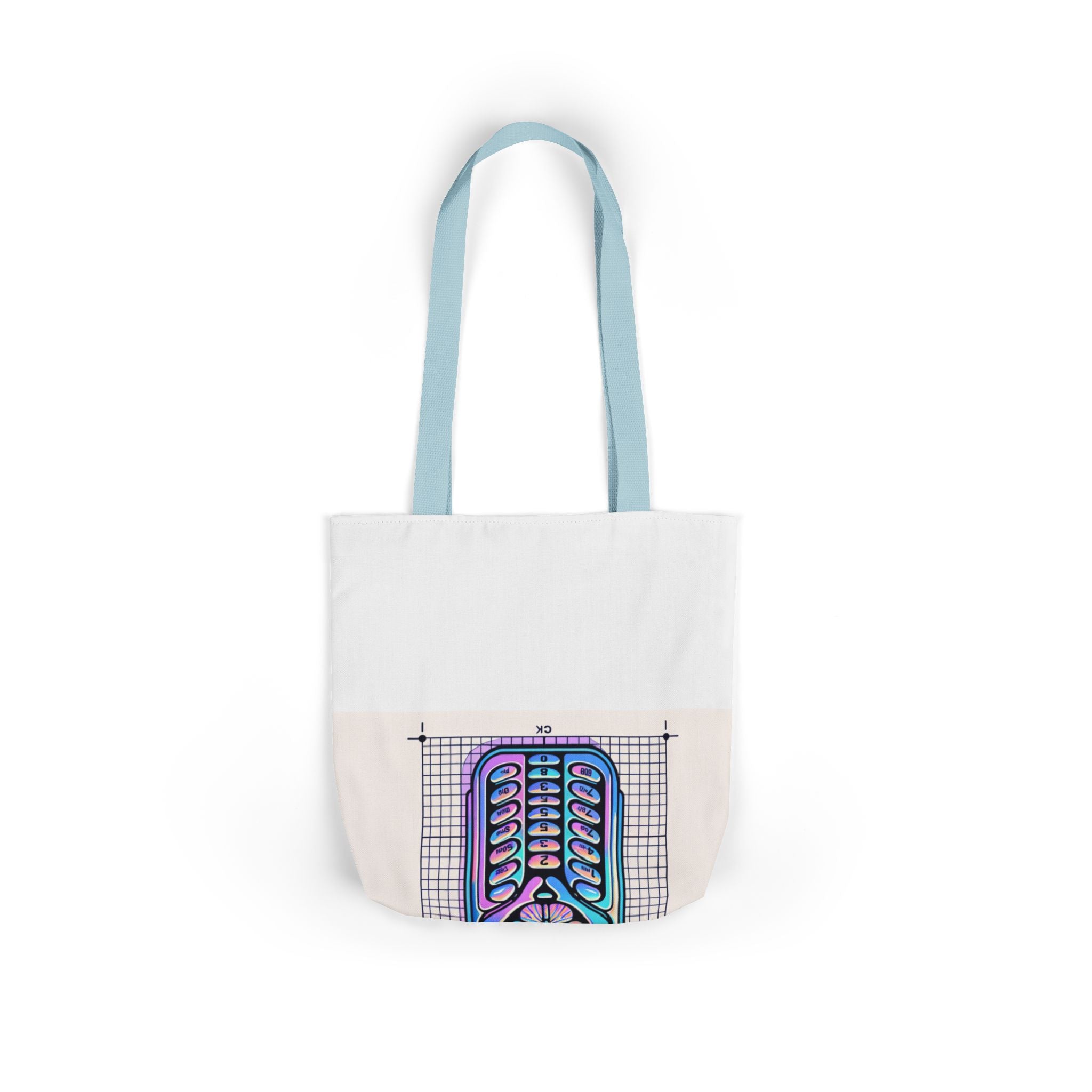 Holographic Y2K Flip Phone Tote Bag