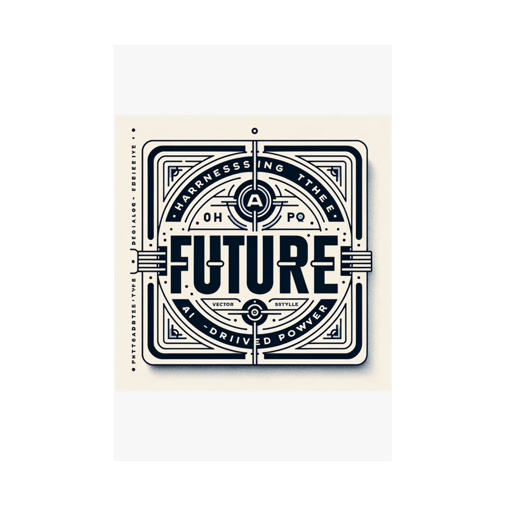 Futuristic AI Energy Power Poster