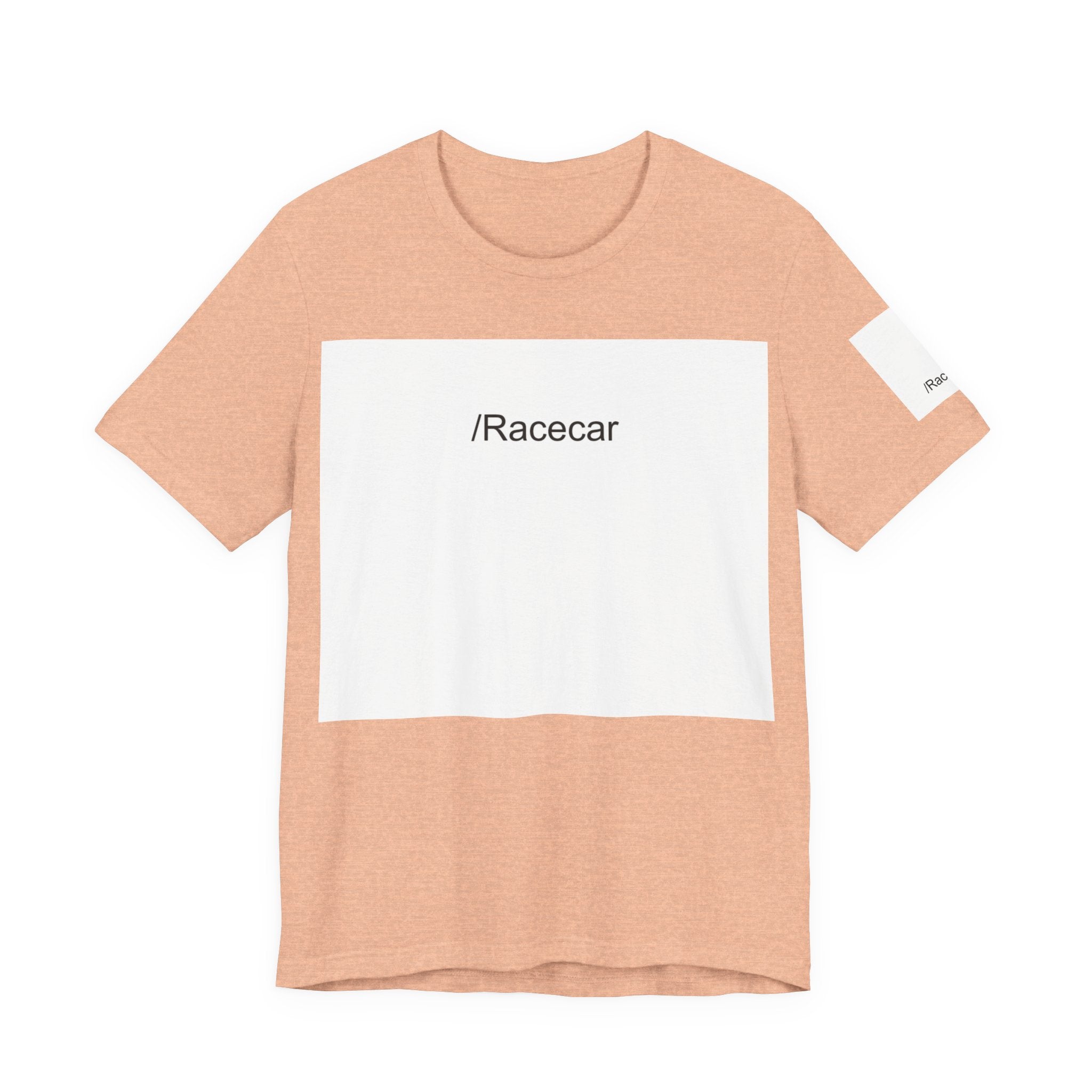 Minimalist Racecar Text T-Shirt Unisex