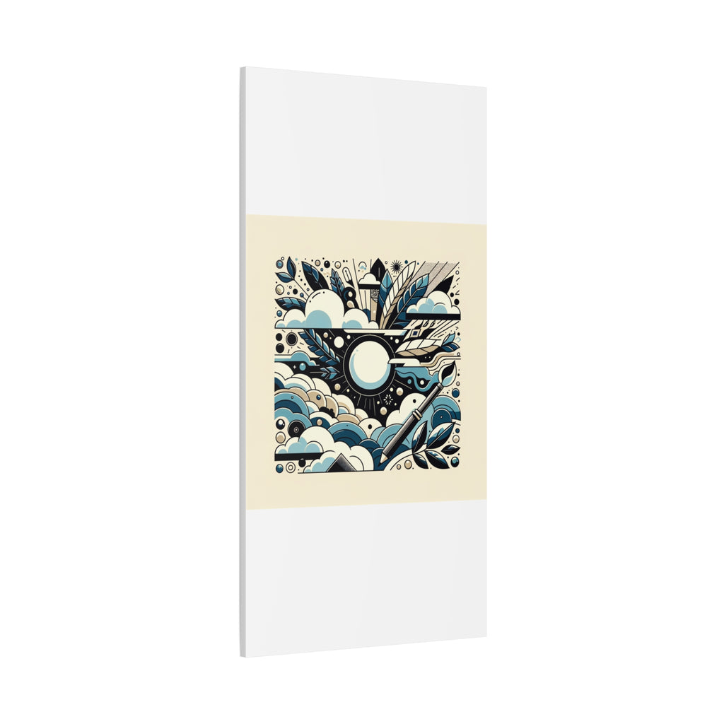 Organic Curves Matte Canvas Wall Art — Calming Office Decor