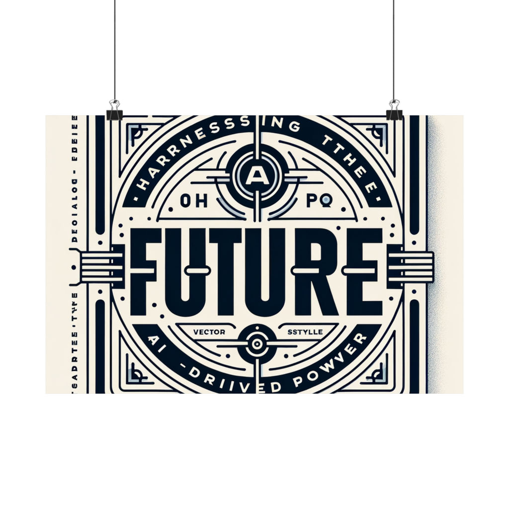 Futuristic AI Energy Power Poster