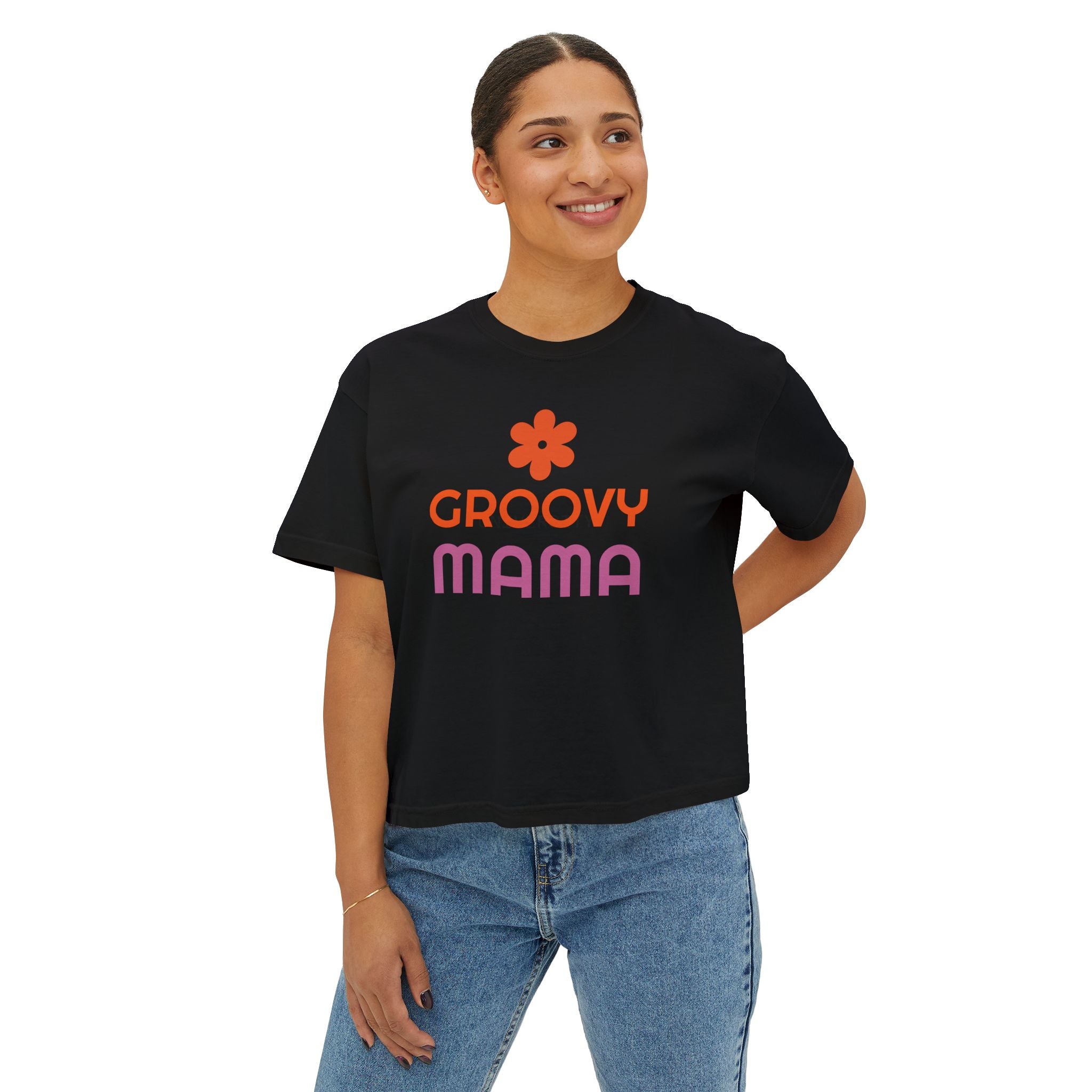 Mom University Boxy Tee Unisex